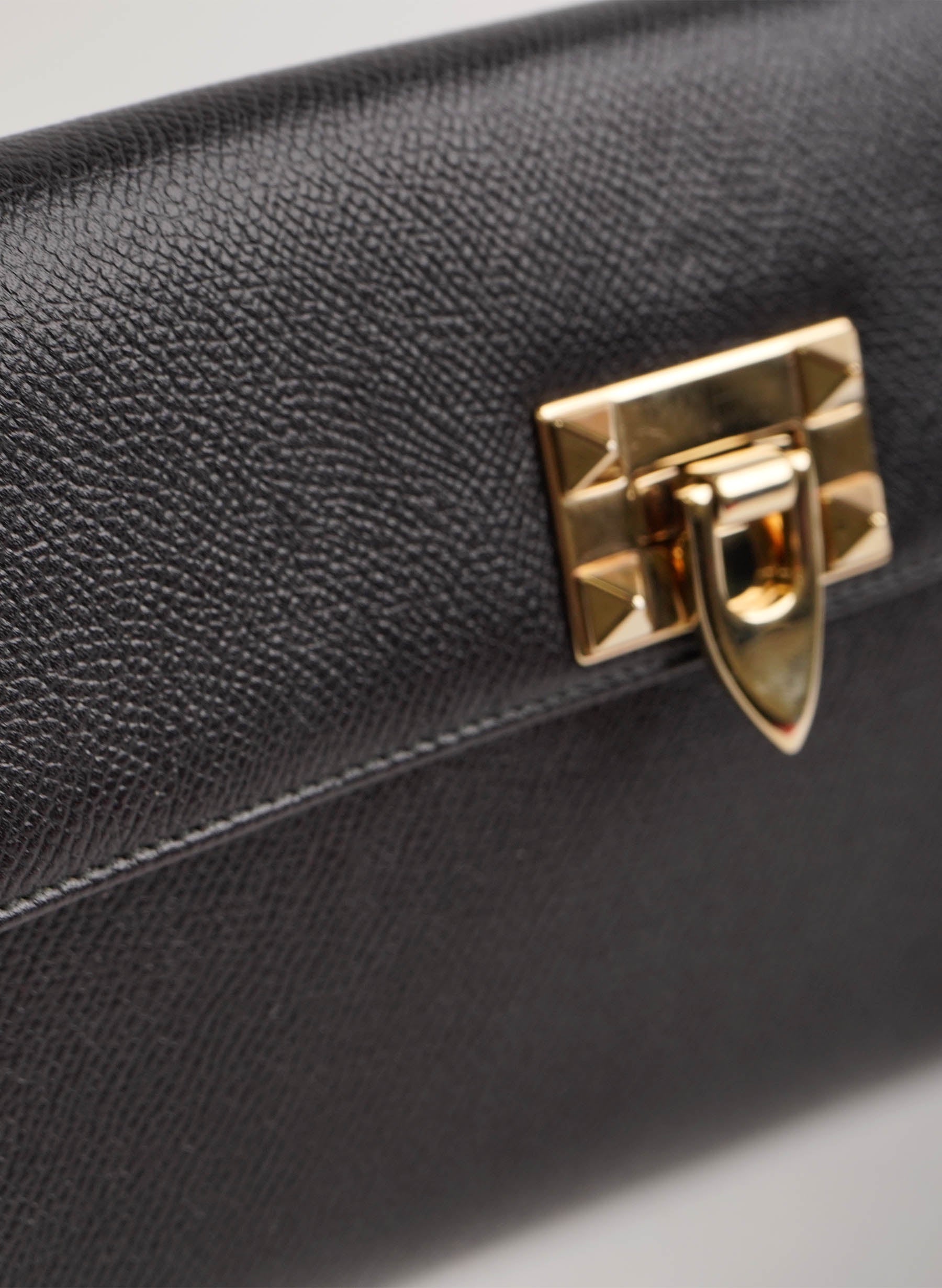 Valentino Rockstud Flap Clutch w/ Wristlet Strap