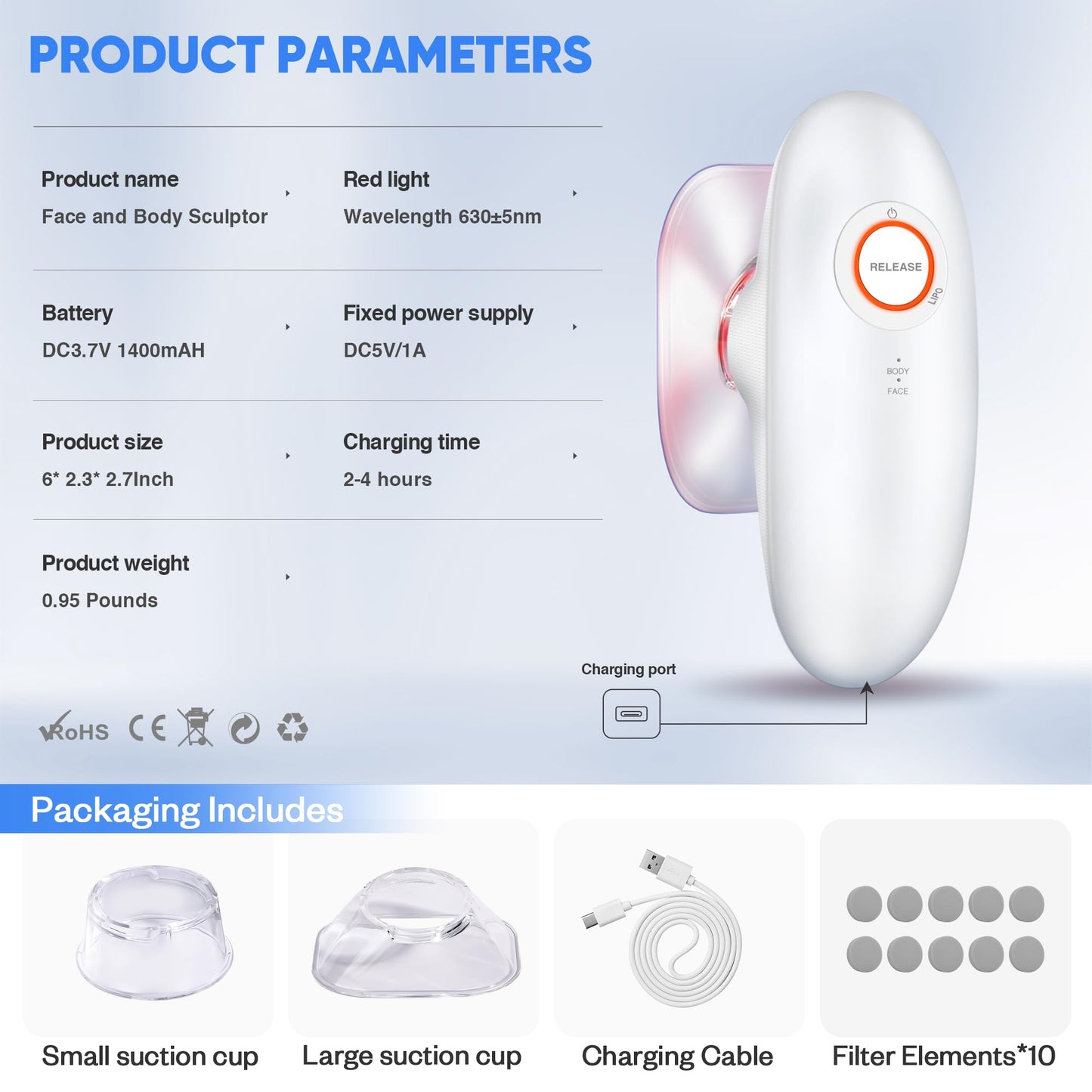 LuxRefyne Electric Cellulite Massager Body Sculpting Machine