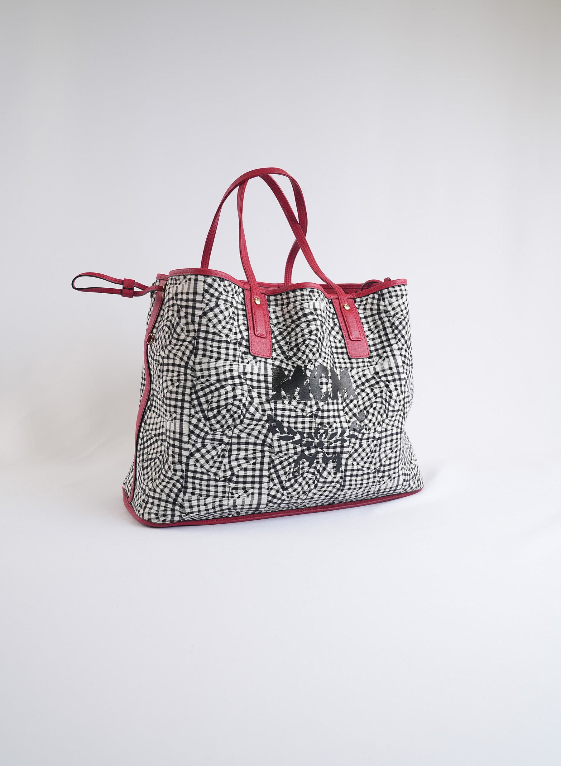 MCM Reversible Red Liz Shopper Bag