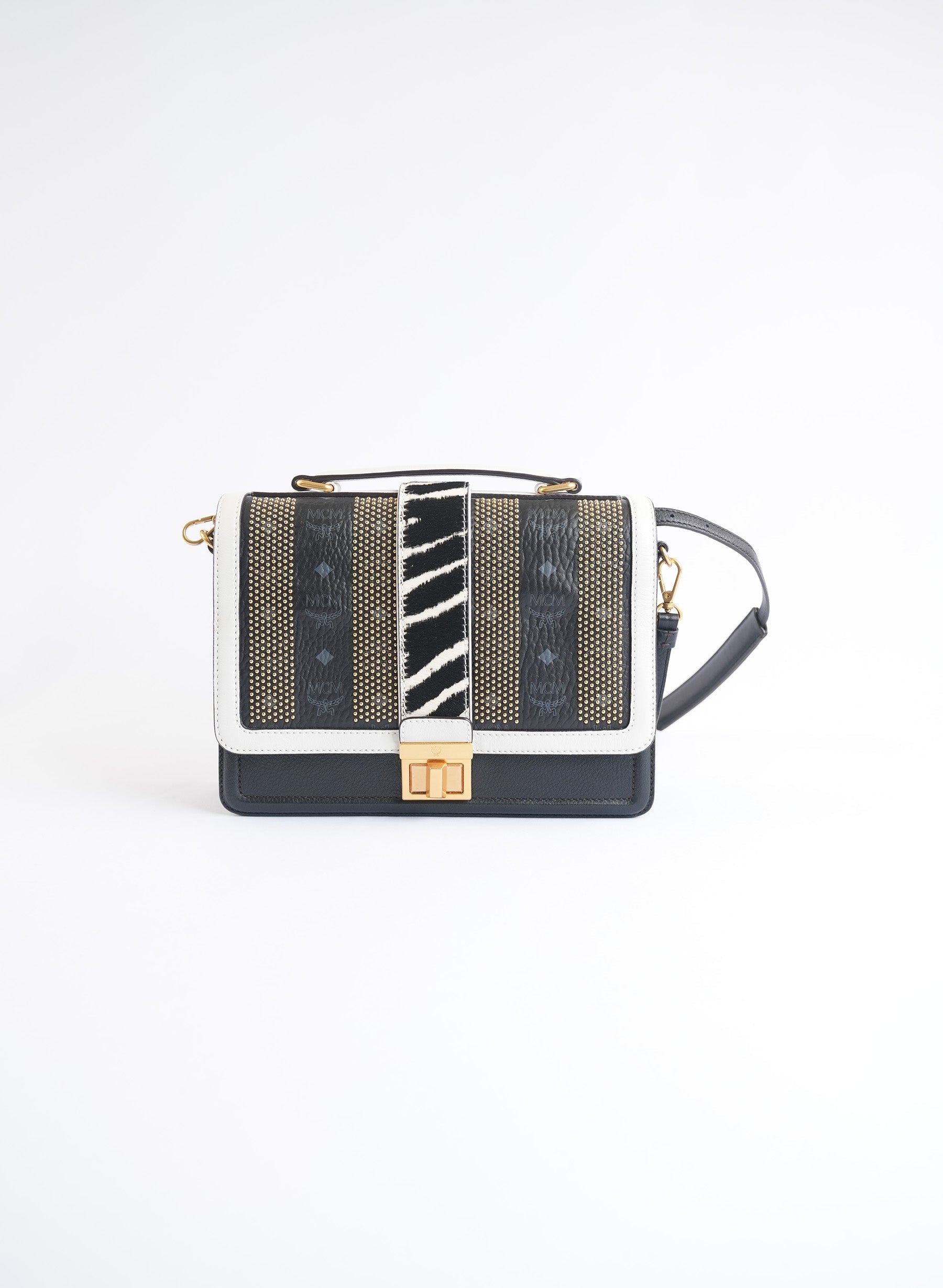 MCM Zebra Print Shoulder Bag