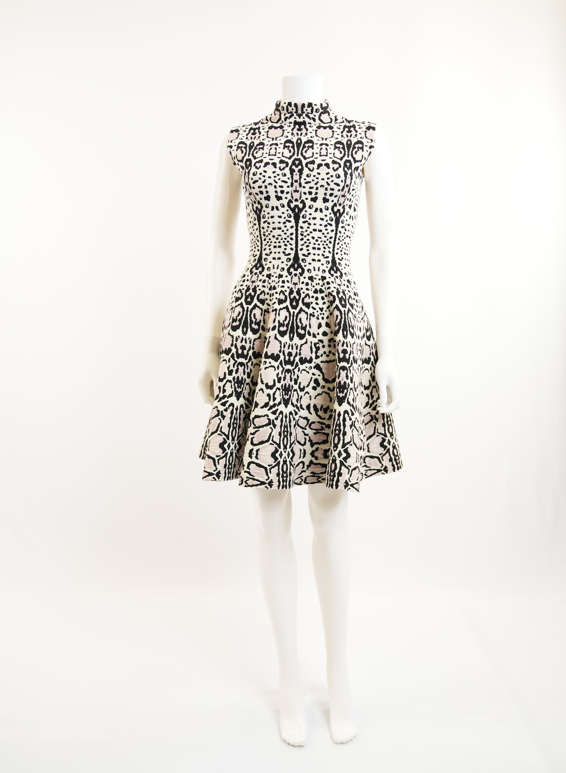 Alaia Wool Print Dress