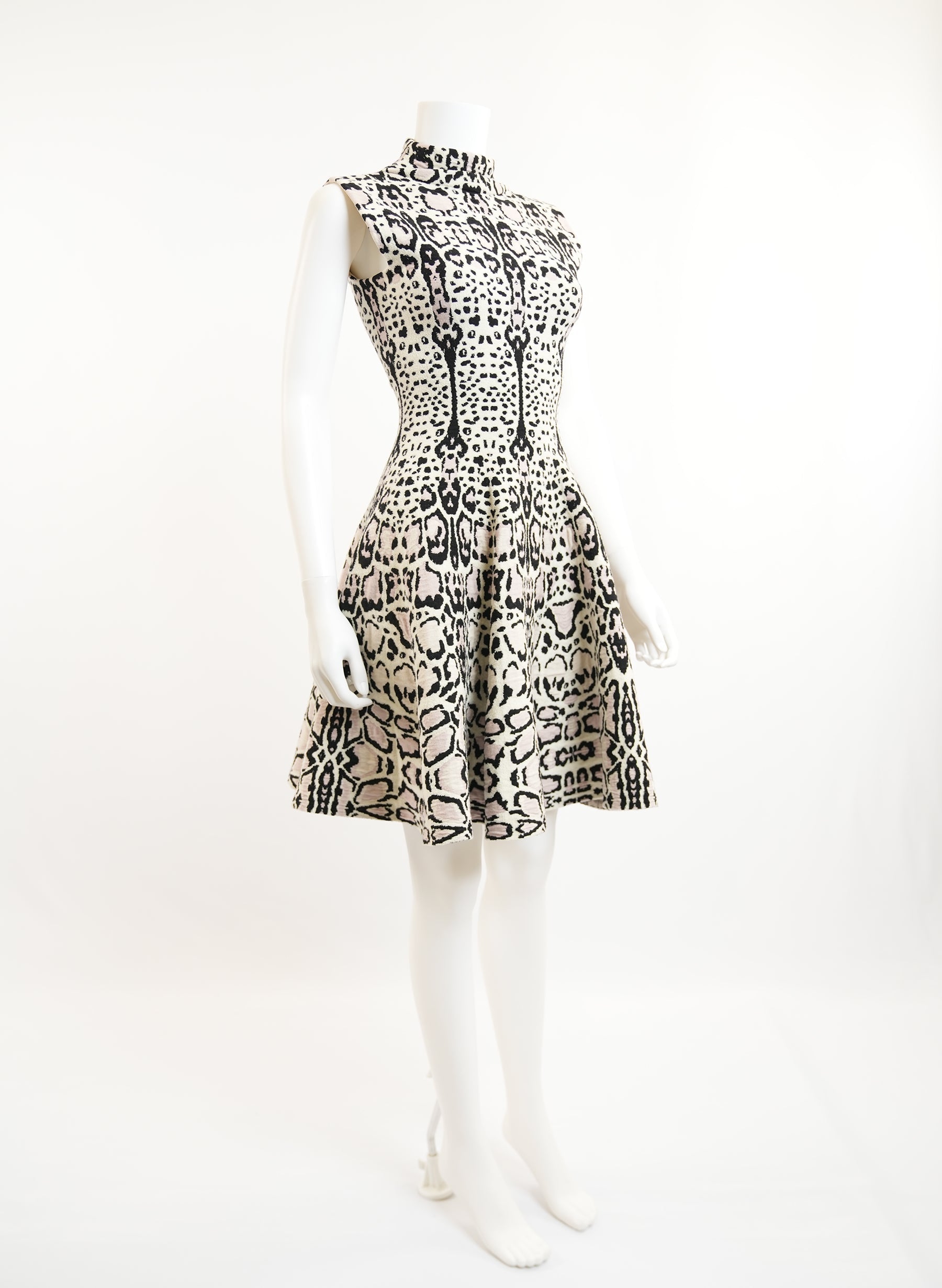 Alaia Wool Print Dress