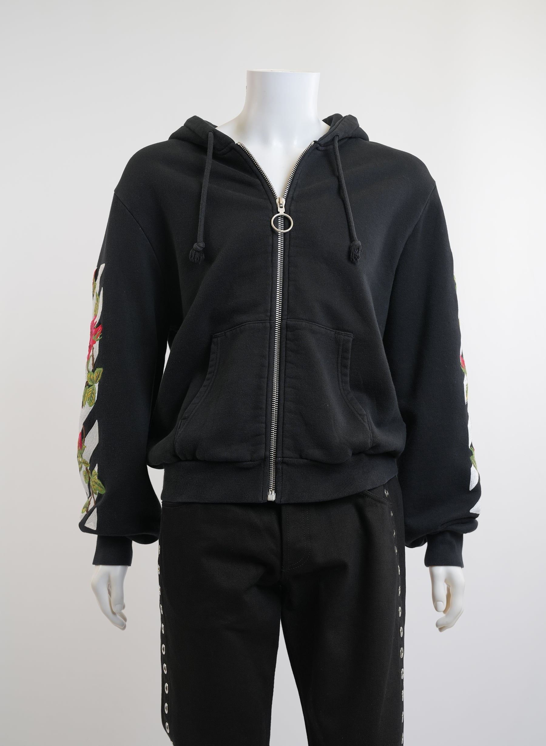 Off-White Rose Embriodery Hoodie