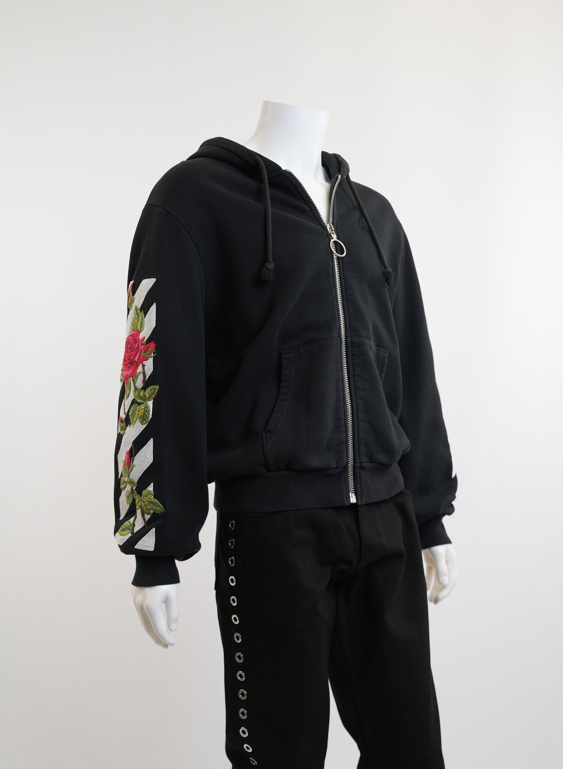 Off-White Rose Embriodery Hoodie