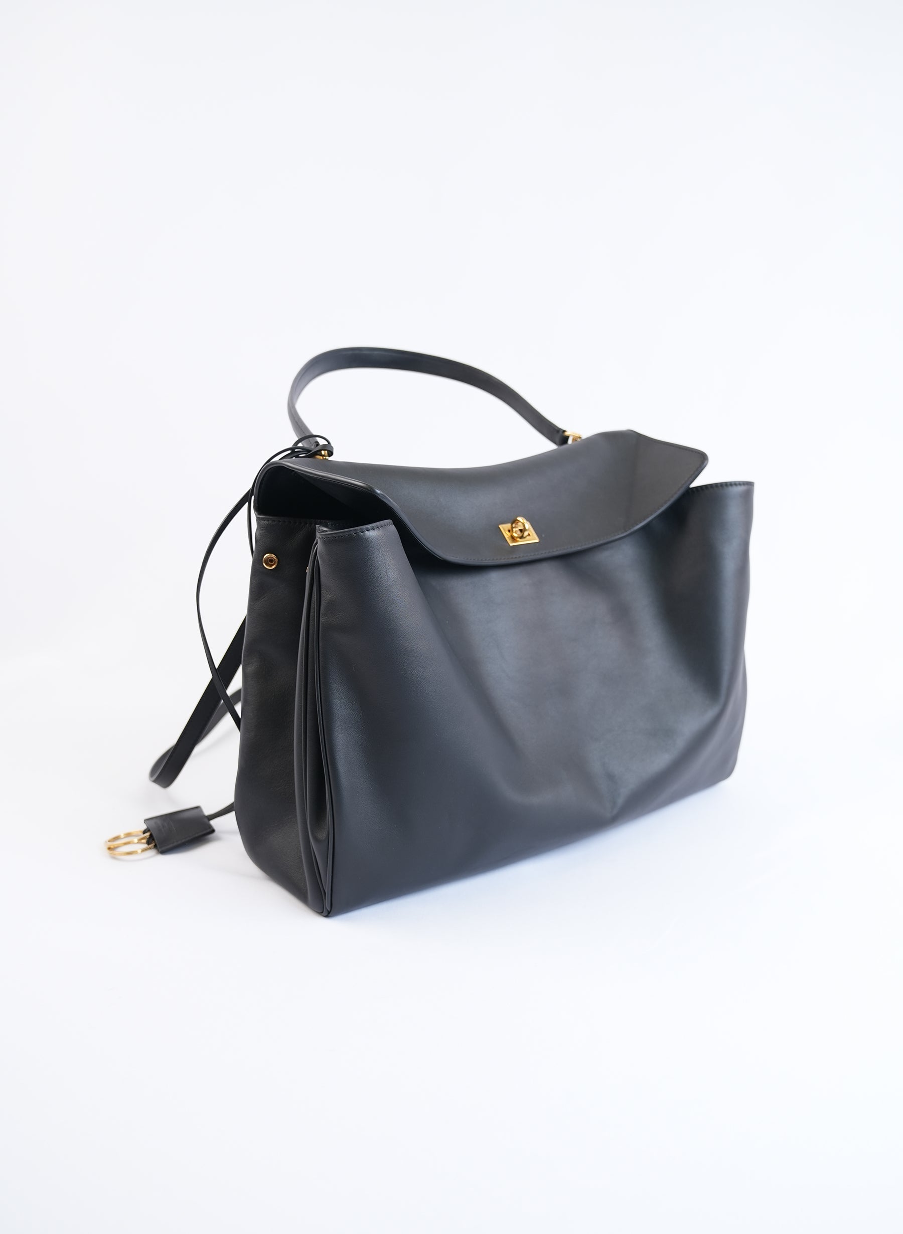 Balenciaga Leather Rodeo Black Bag