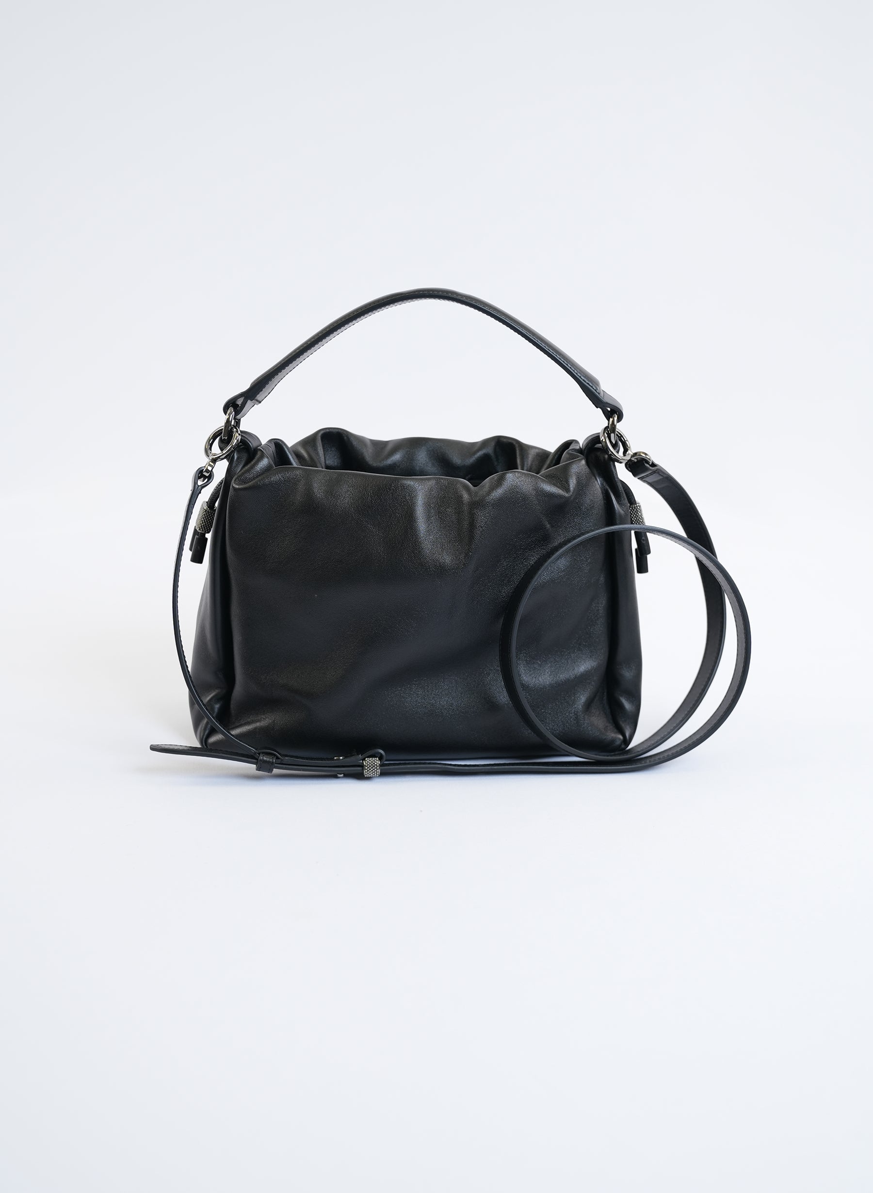 Brunello Cucinelli Small Leather Mellow Bag