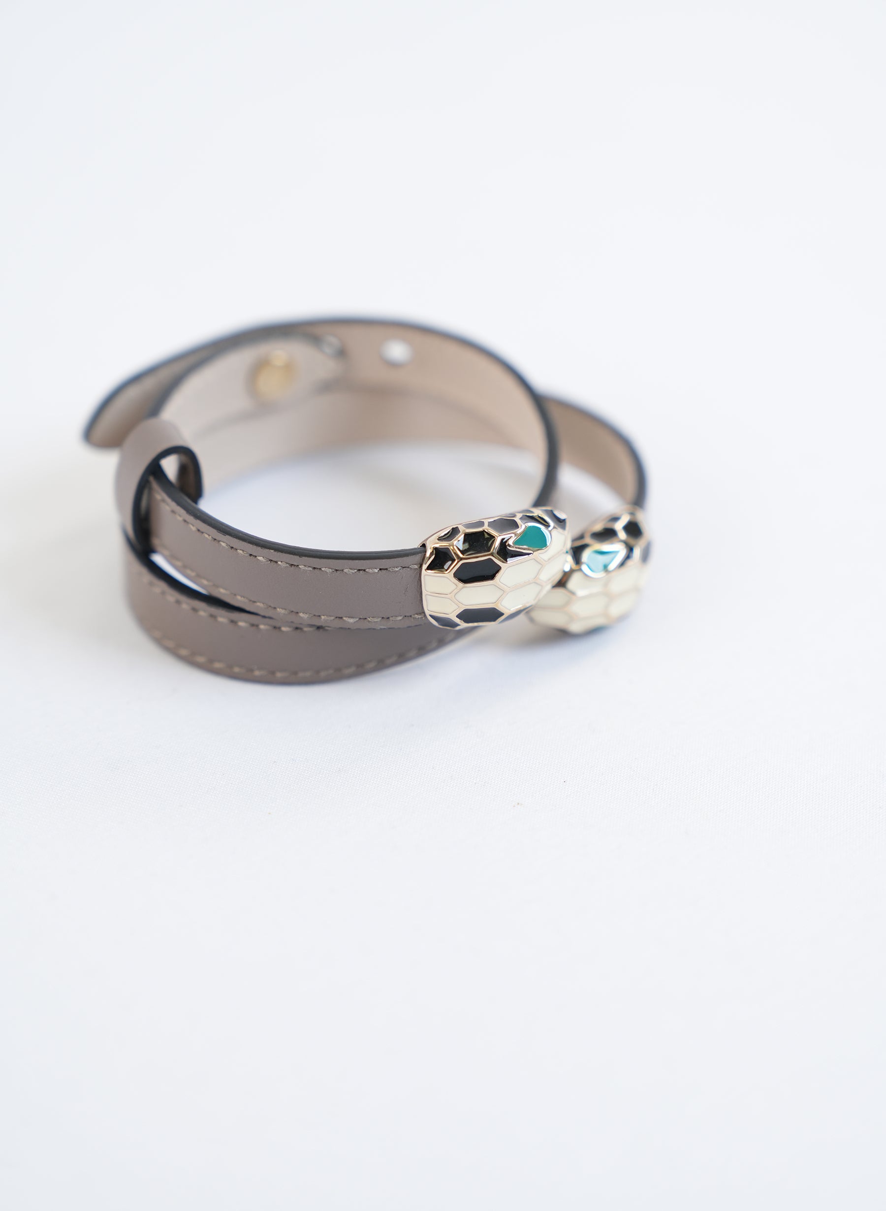 Bvlgari Serpendi Forever Leather Wrap Bracelet