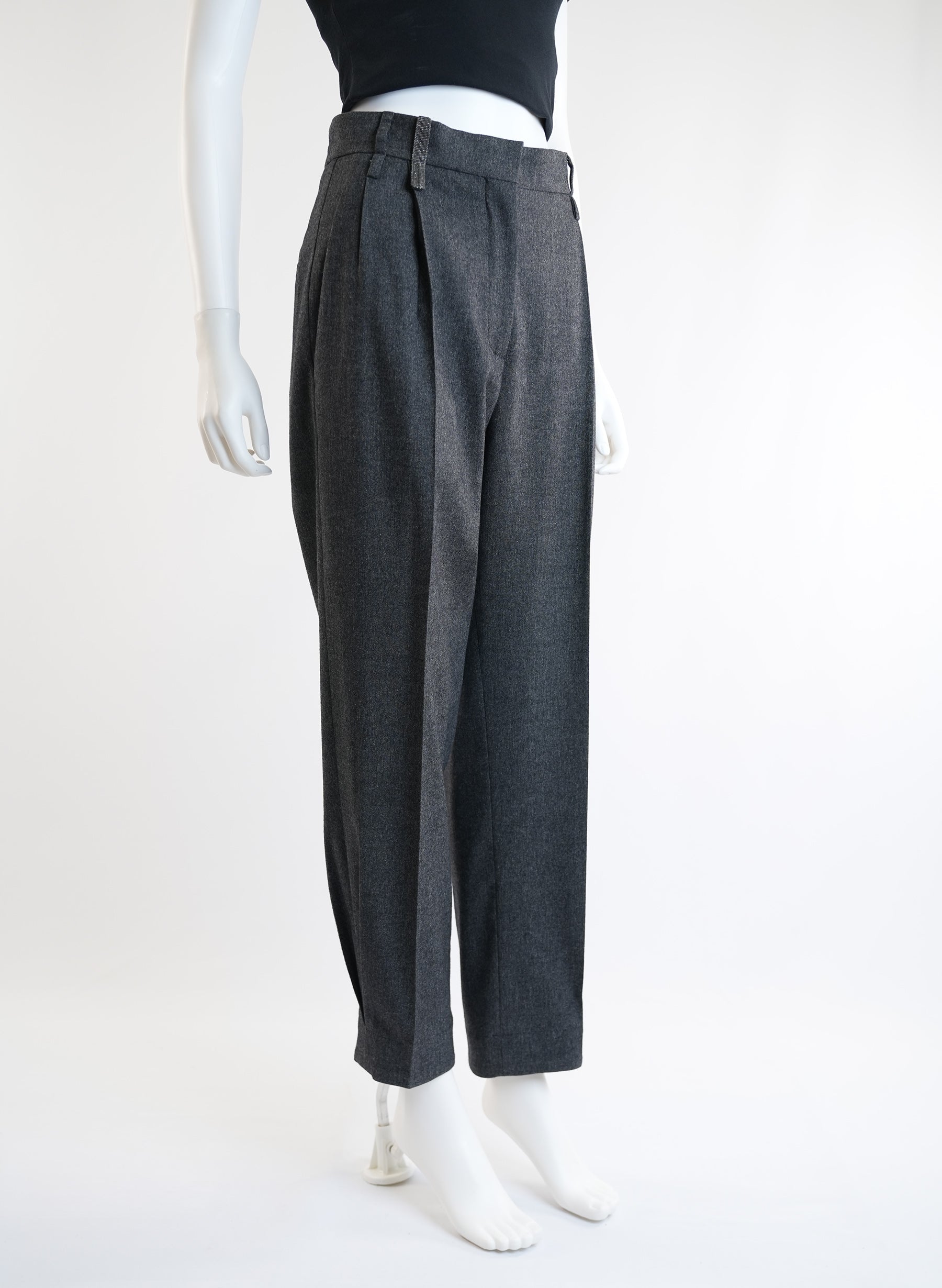 Brunello Cucinelli Pleated Tapered Trousers