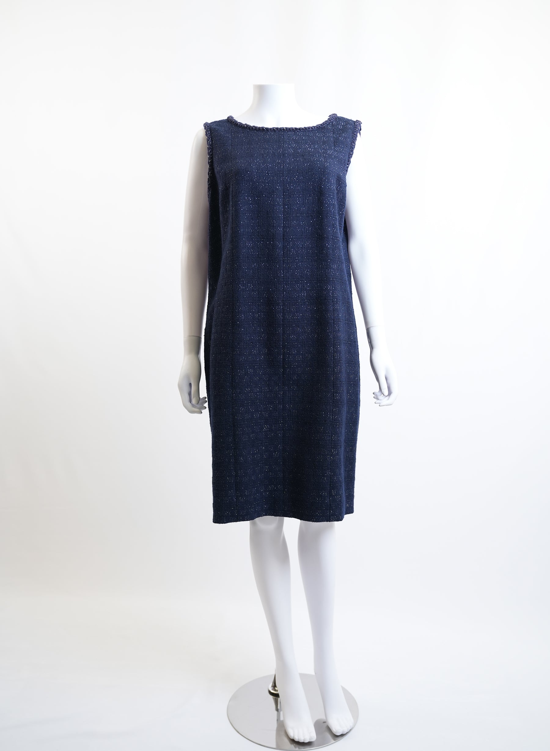 Chanel Navy Sleeveless Dress
