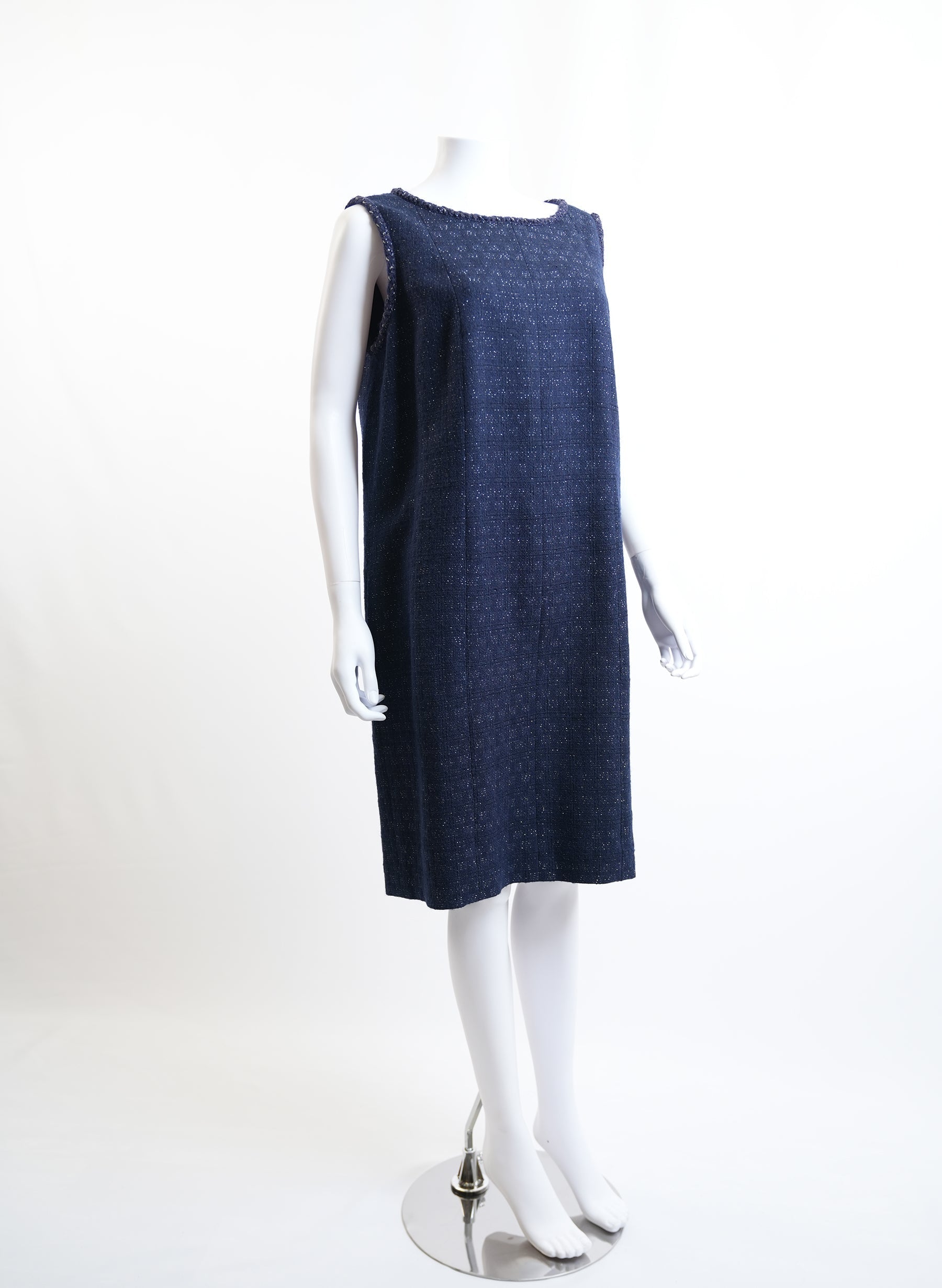 Chanel Navy Sleeveless Dress