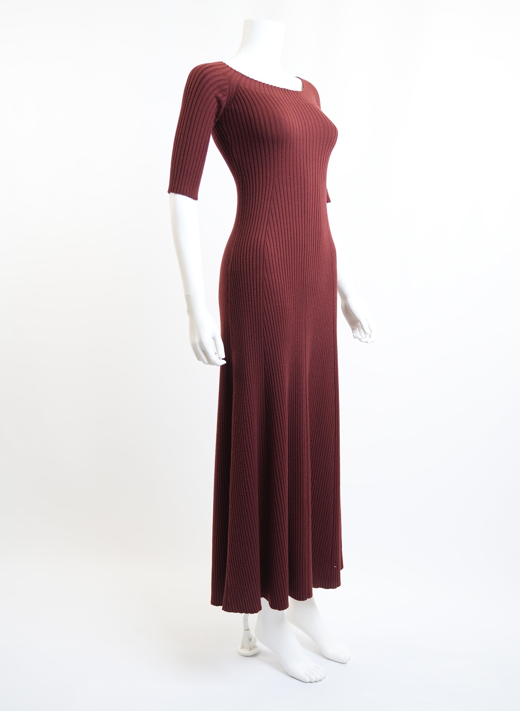 Chloe Brown Sweater Dress