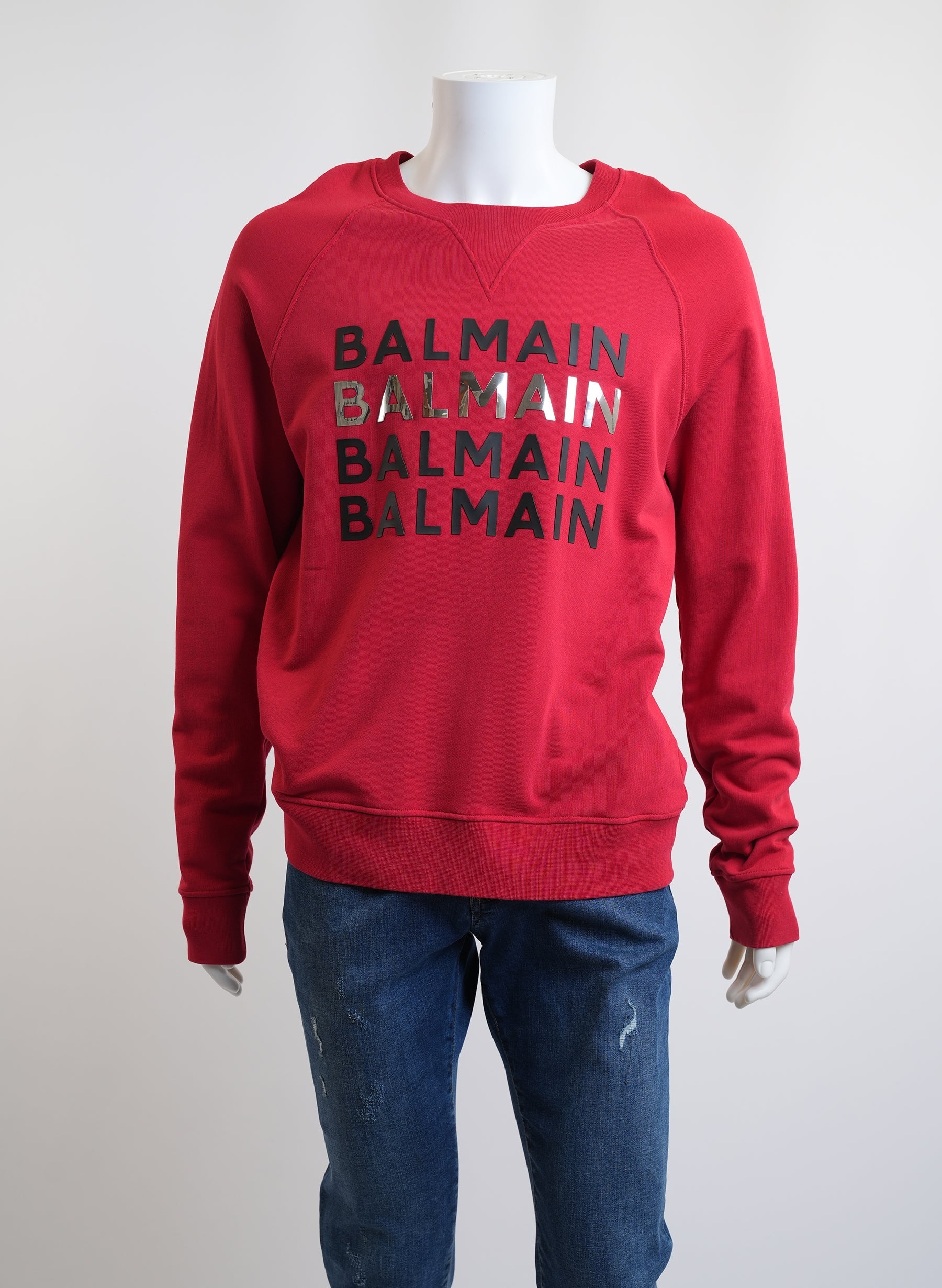 Balmain Red Swearshirt