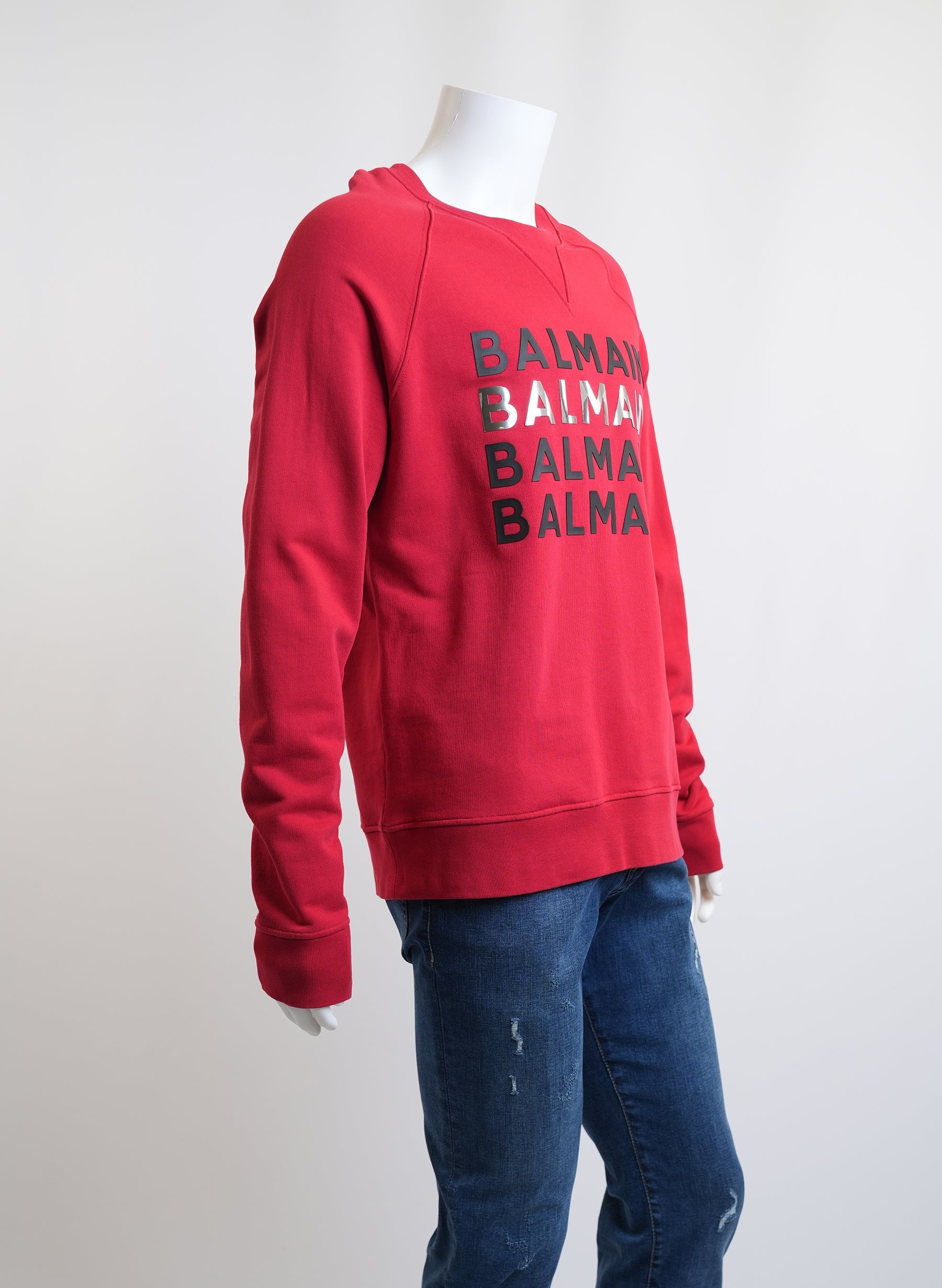 Balmain Red Swearshirt
