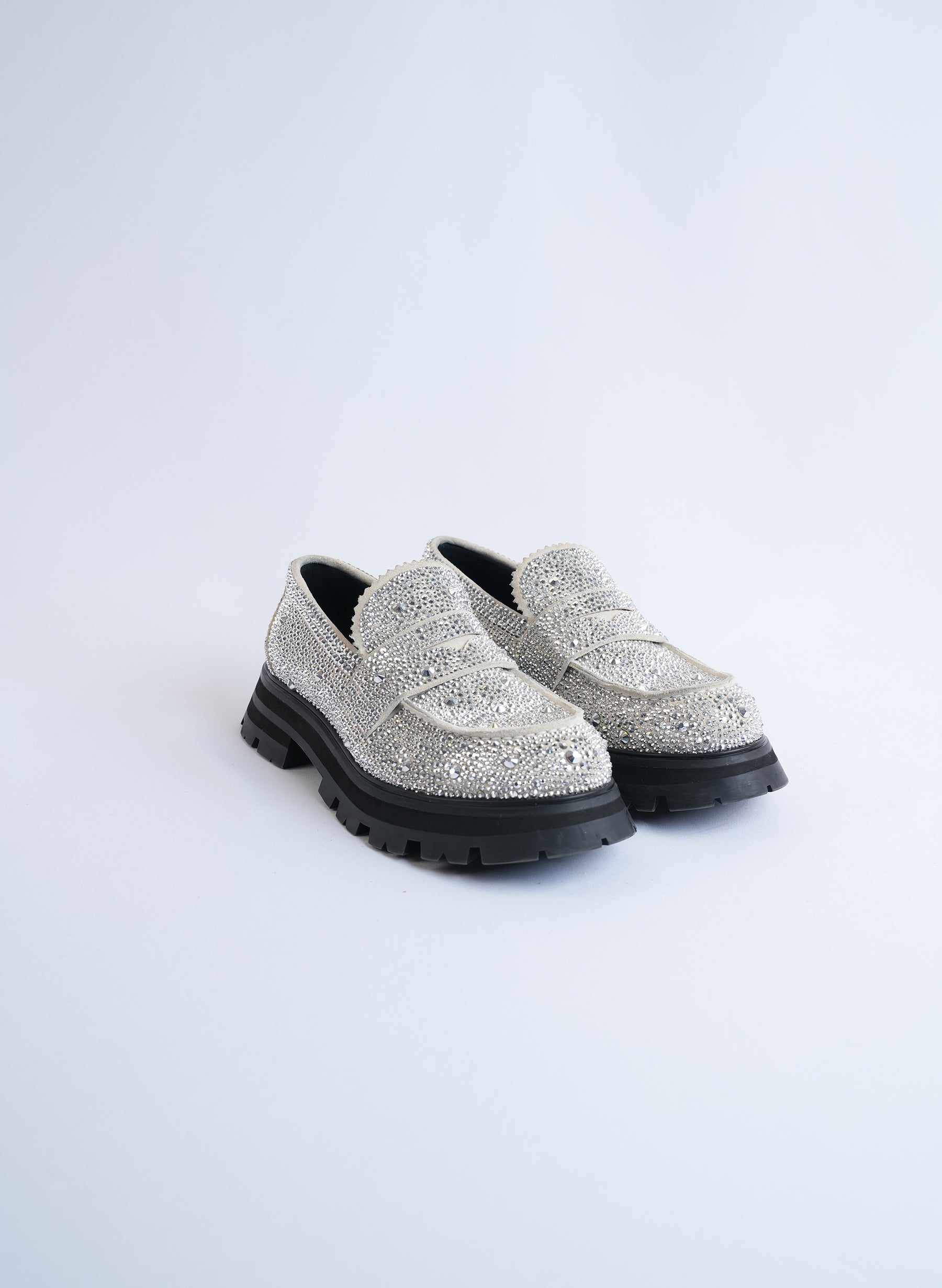 Alexander McQueen Crystal Embellished Loafers
