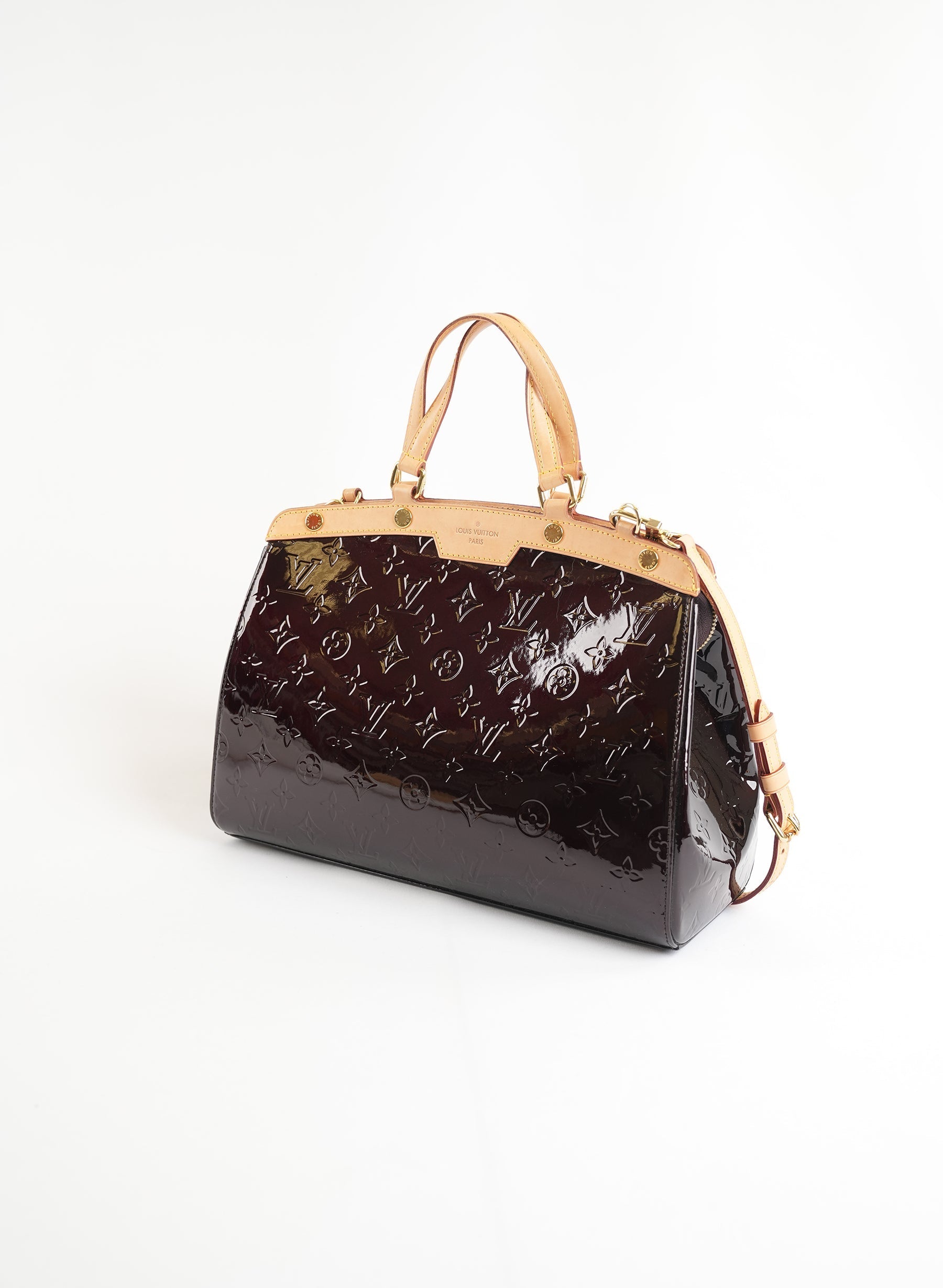 Louis Vuitton Monogram Vernis Brea GM Amarante Shoulder Bag