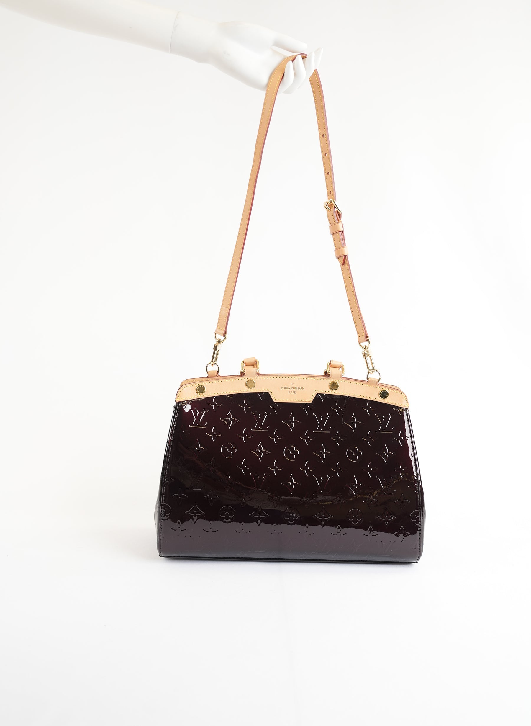 Louis Vuitton Monogram Vernis Brea GM Amarante Shoulder Bag