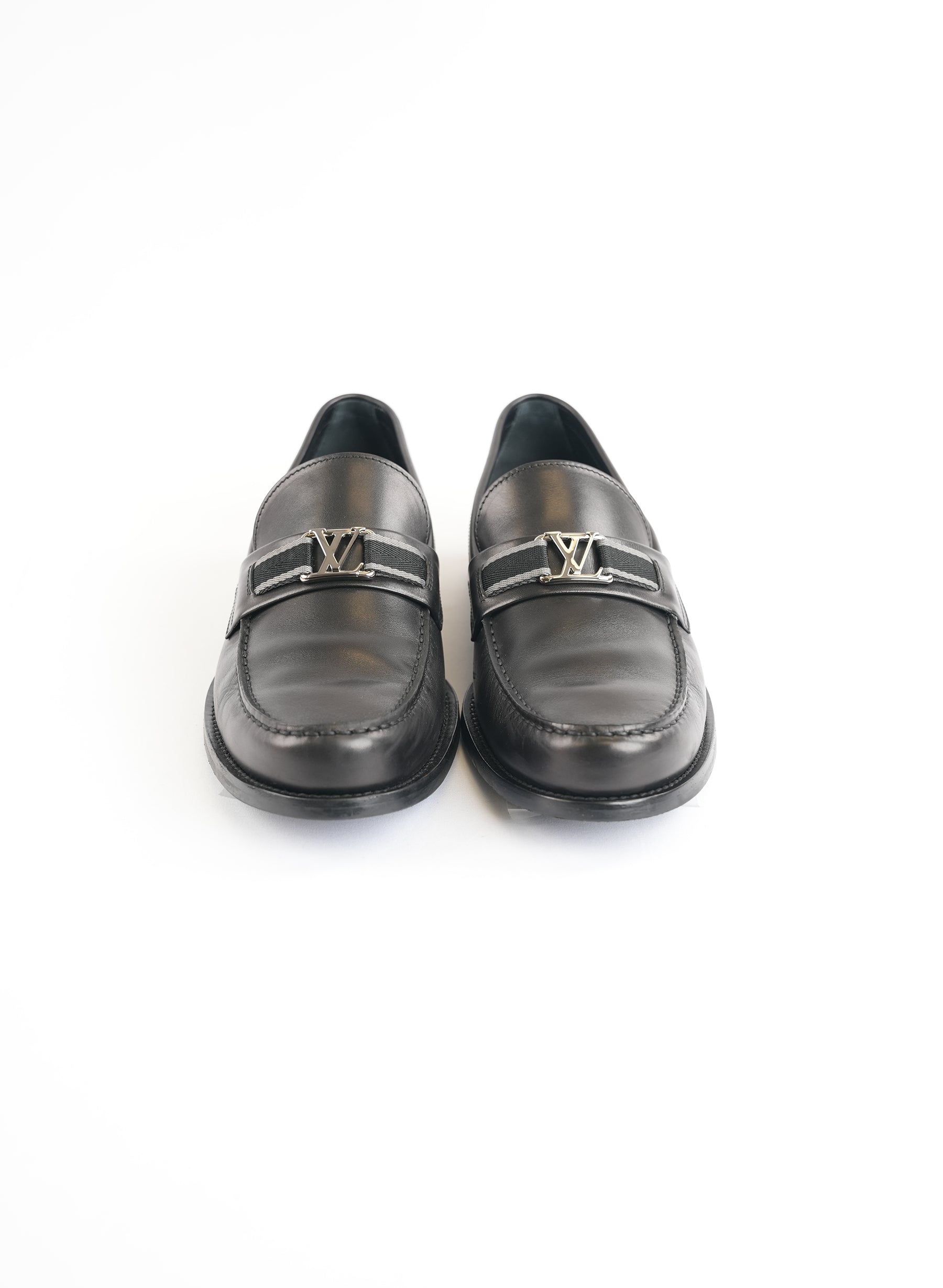 Louis Vuitton Calfskin Black Loafers