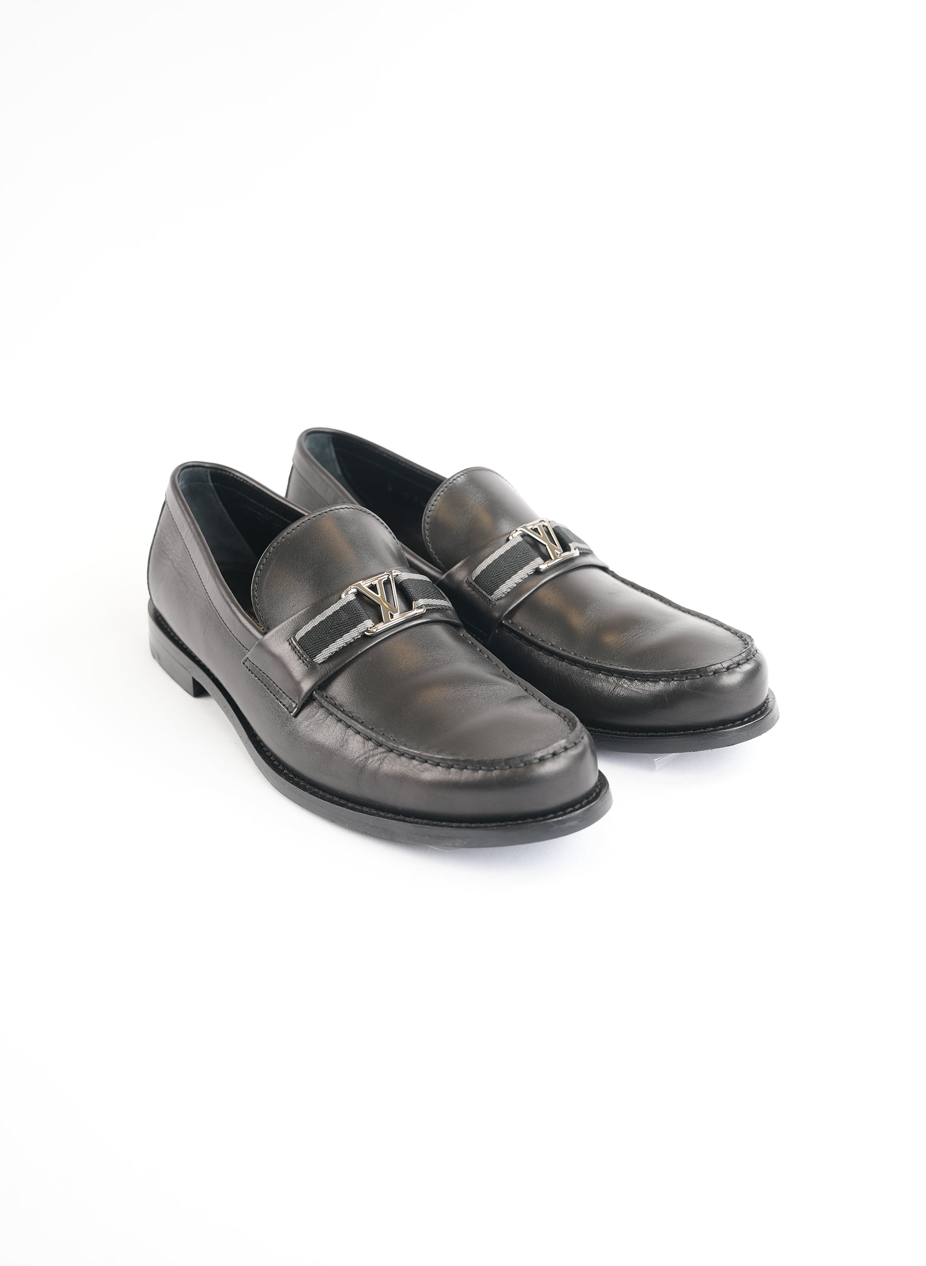 Louis Vuitton Calfskin Black Loafers