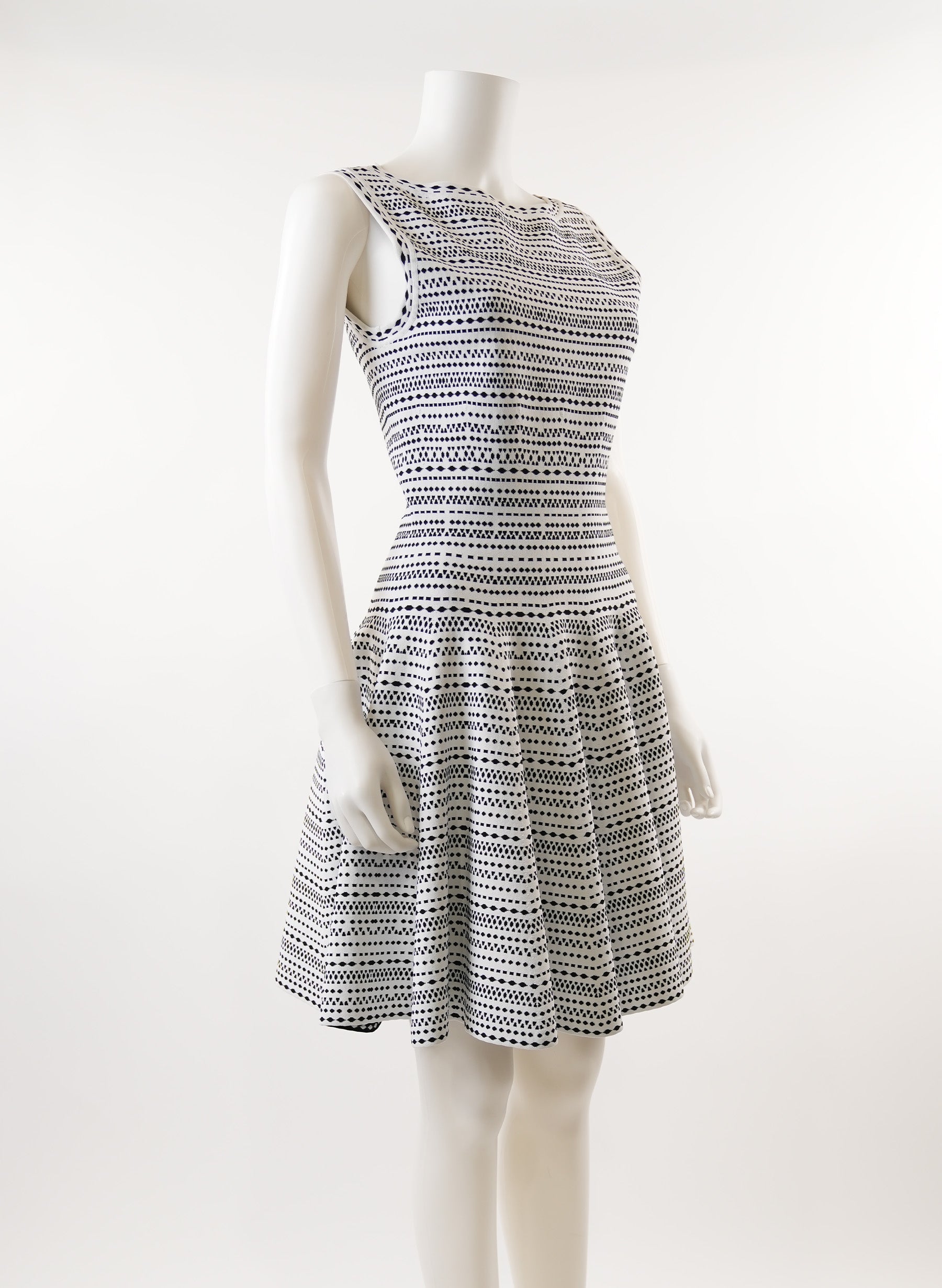 Alaia Wool Flared Mini Dress