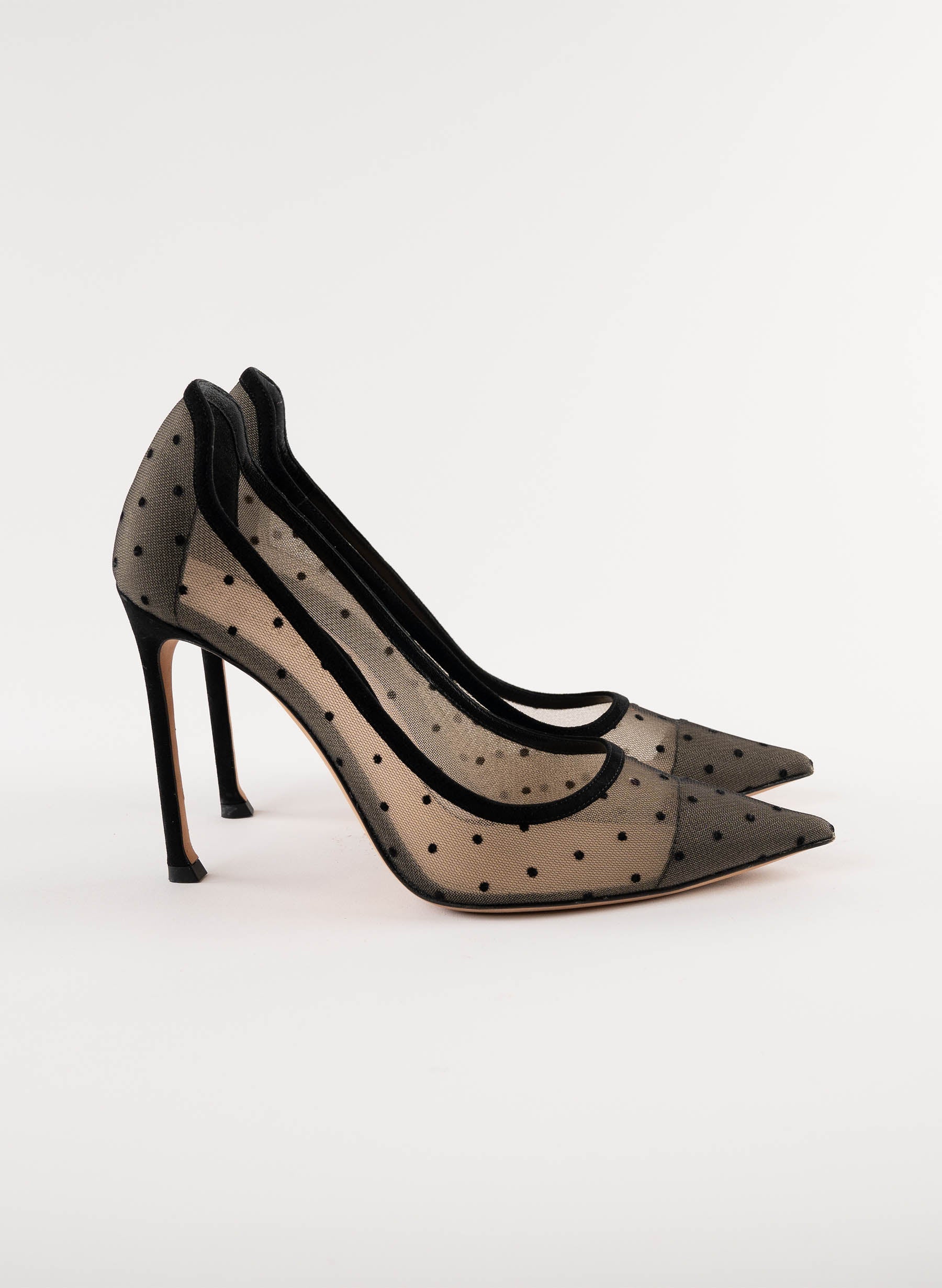 Christian Dior Mesh Plumetis Tulle D-Moi Pumps