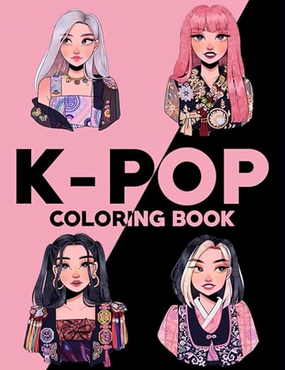 K-POP Coloring Book FOR KIDS: Vibrant Music World Coloring Pages with Energetic Performances Illustrations for All Ages Fun & Relaxation