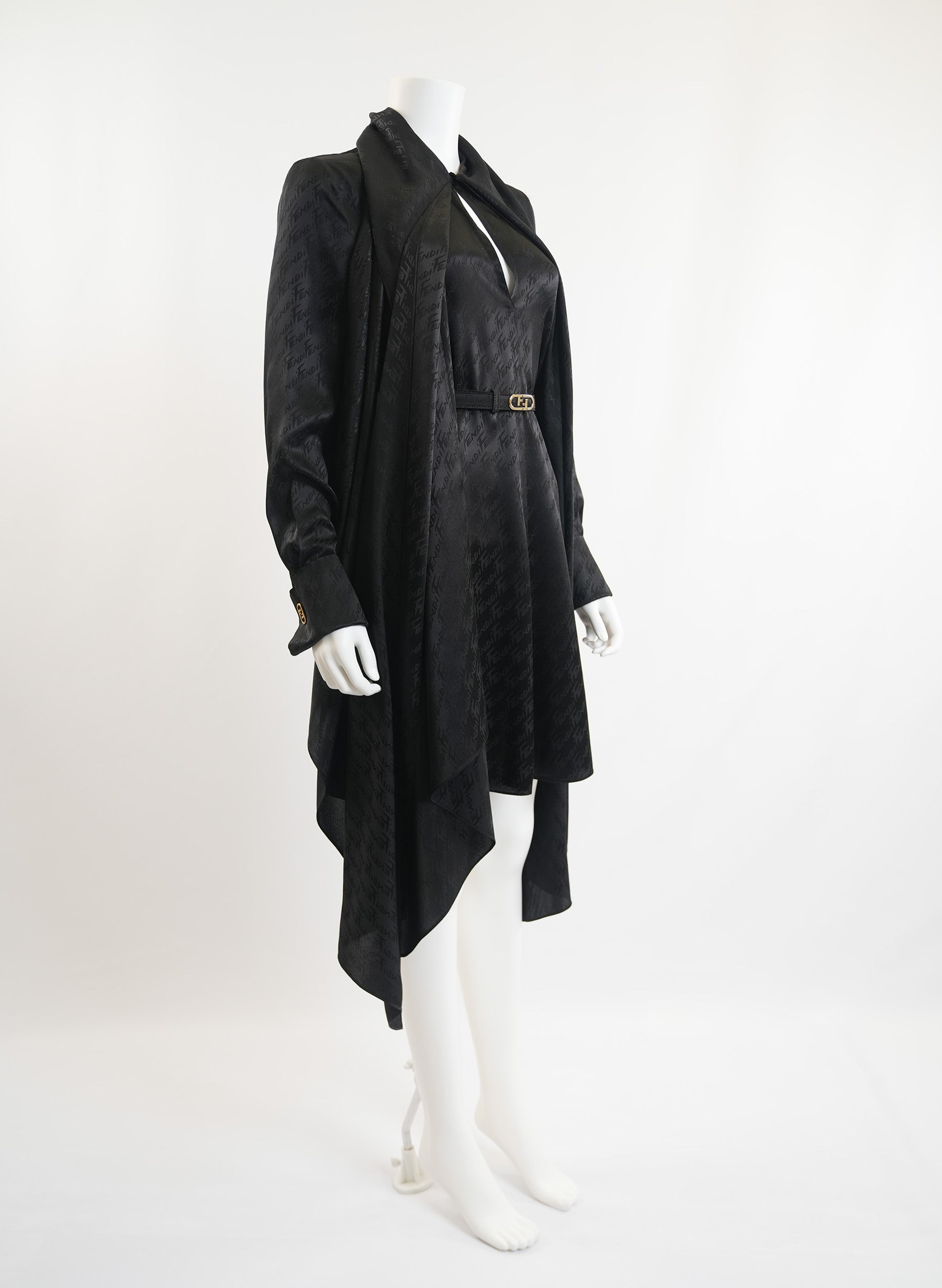 Fendi Black Silk Dress