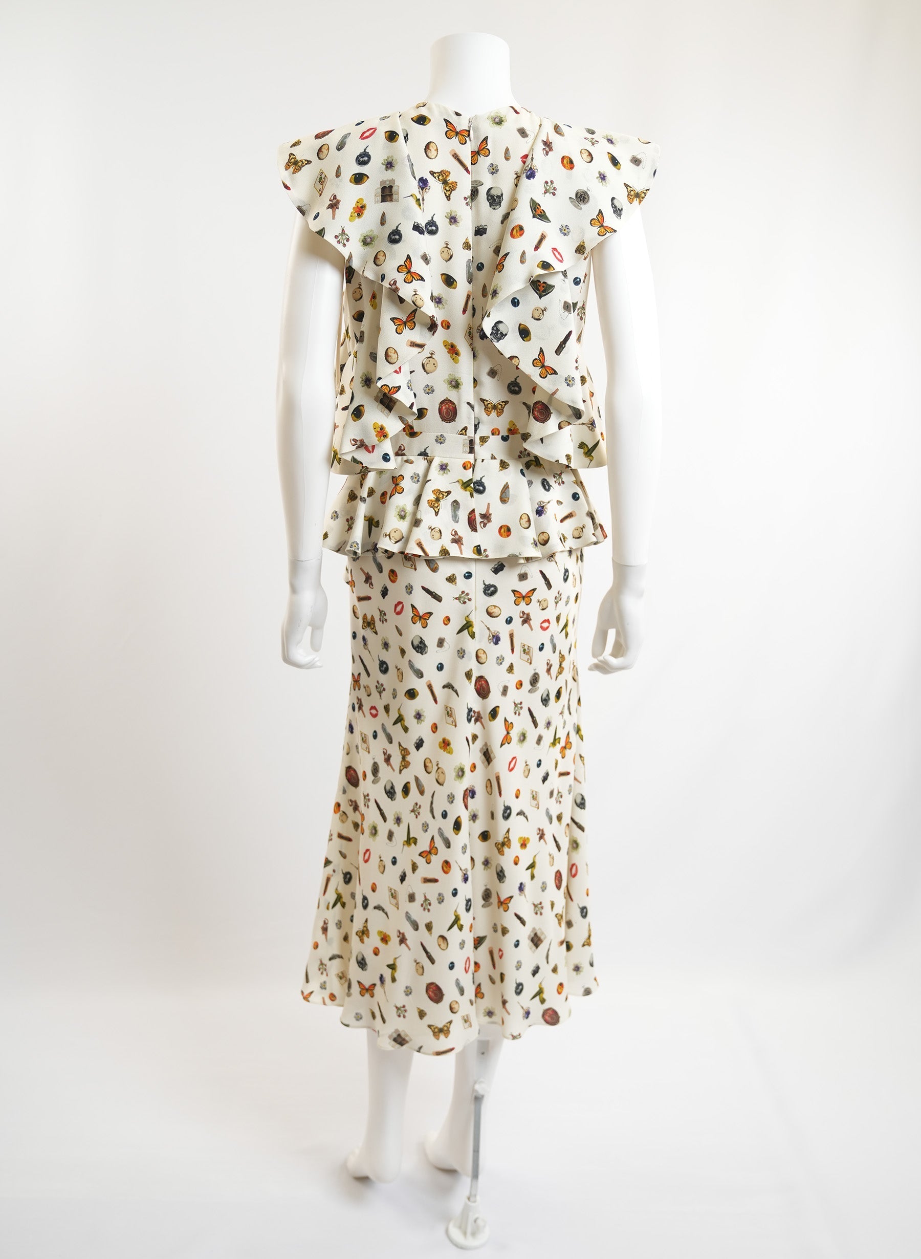 Alexander Mcqueen Obsession Silk Dress