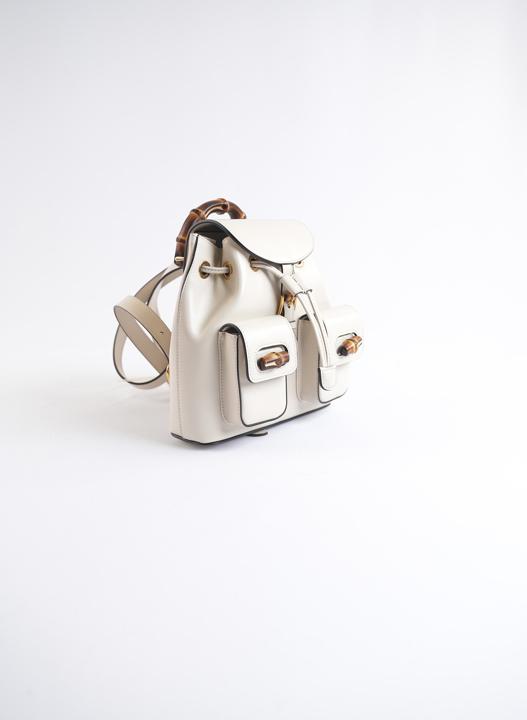Gucci Bamboo Leather Backpack