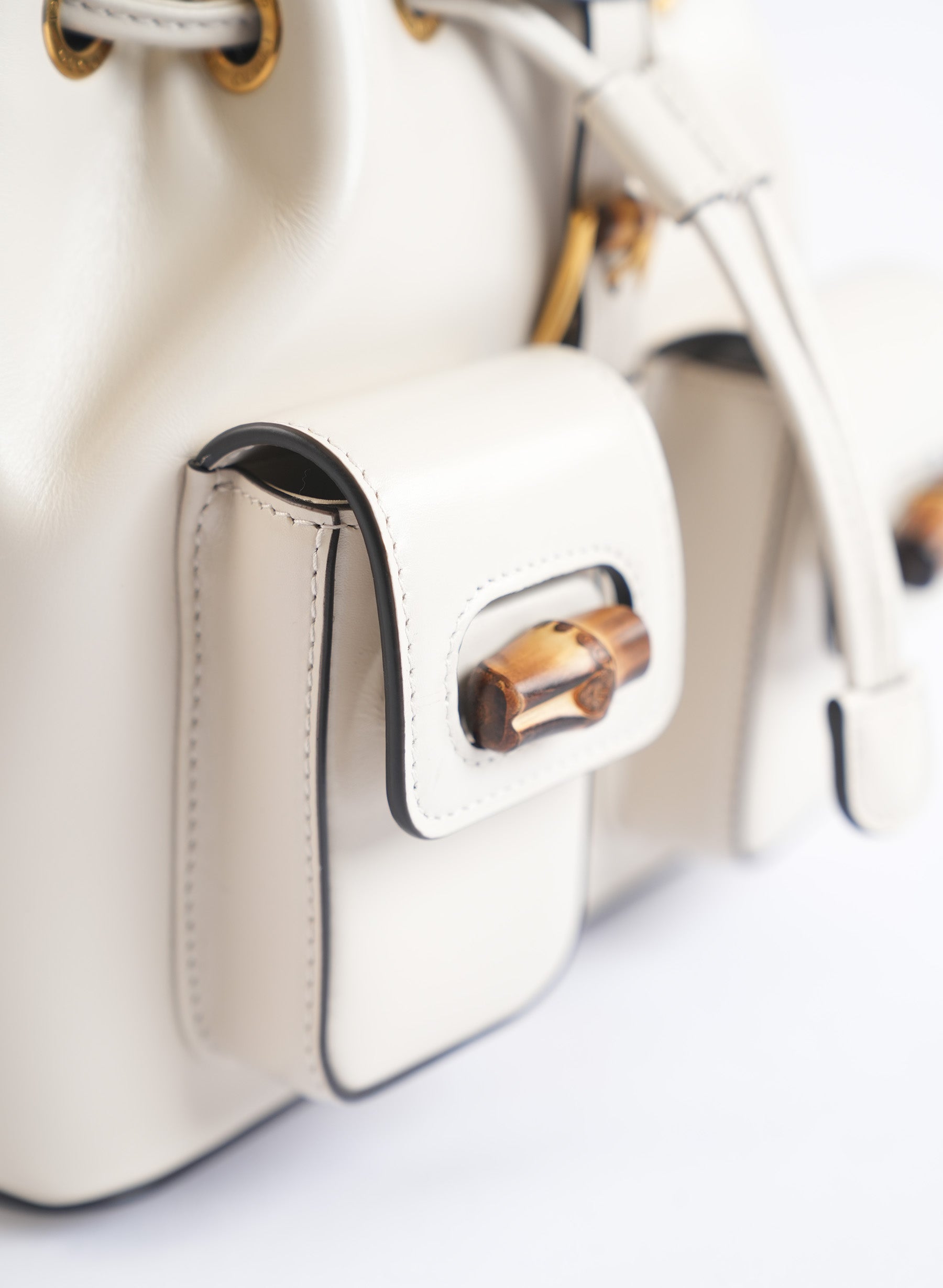 Gucci Bamboo Leather Backpack