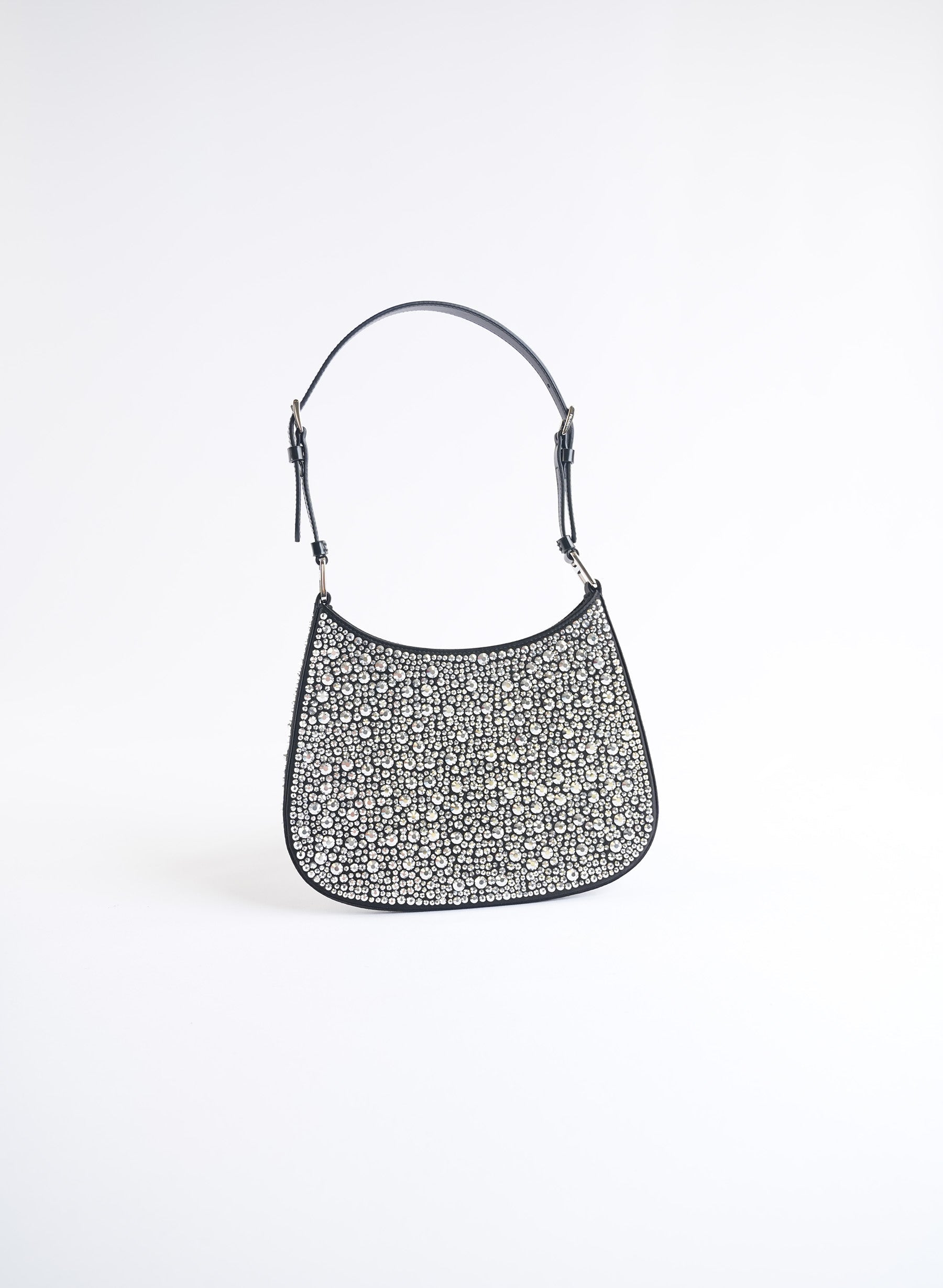 Prada Cleo Satin Bag With Crystals