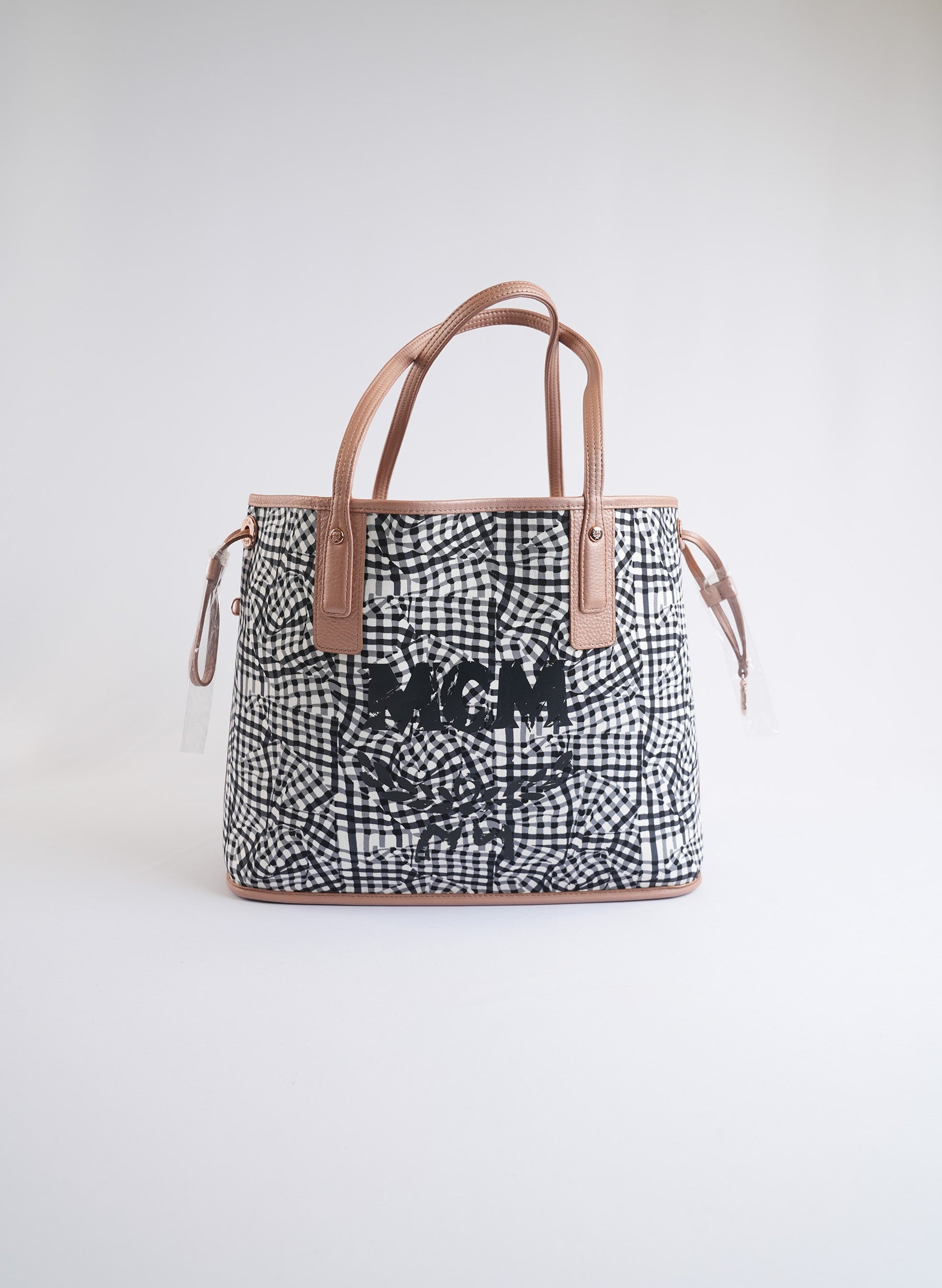 MCM Reversible Rose Gold Liz Shopper Bag