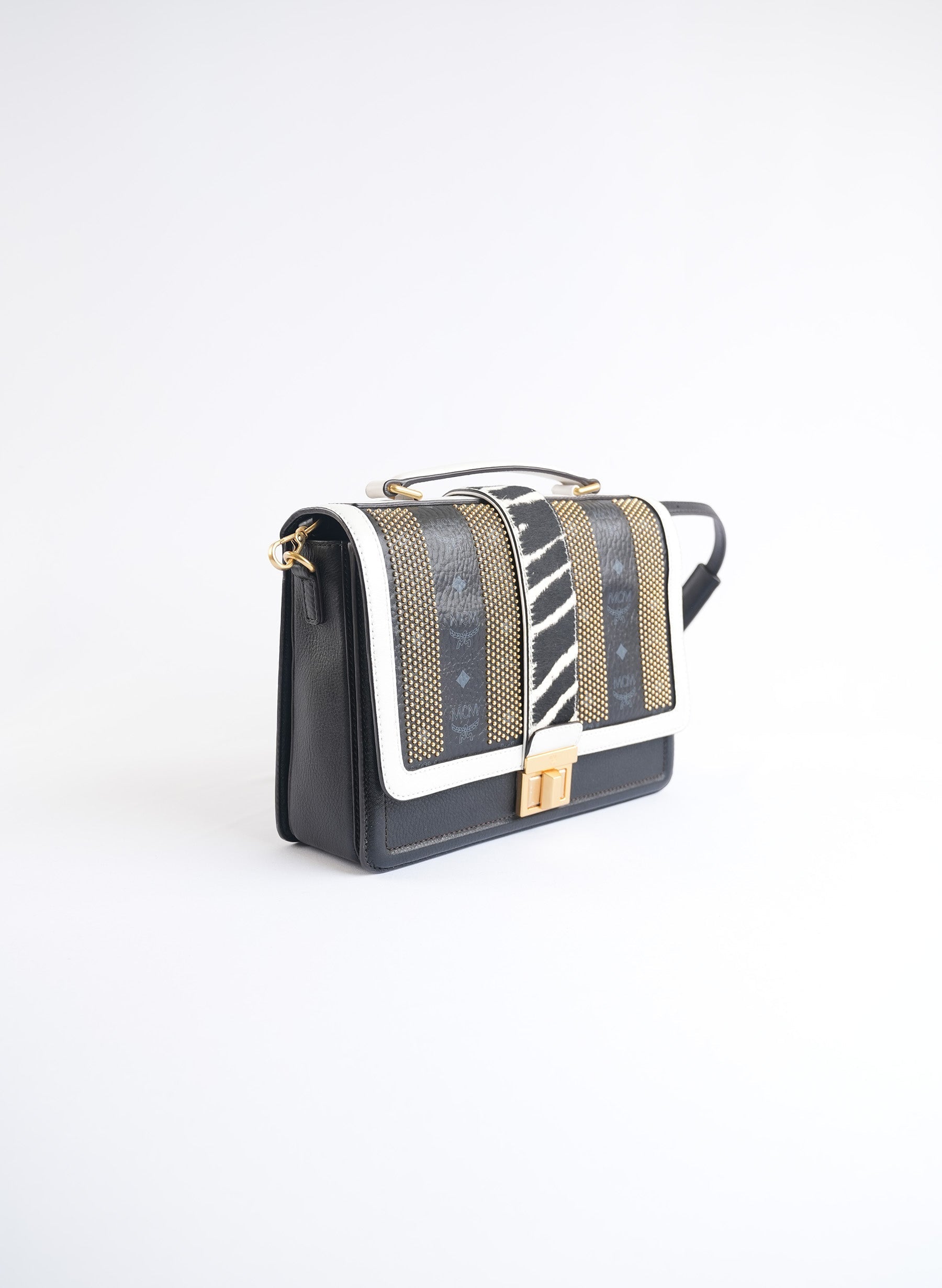 MCM Zebra Print Shoulder Bag