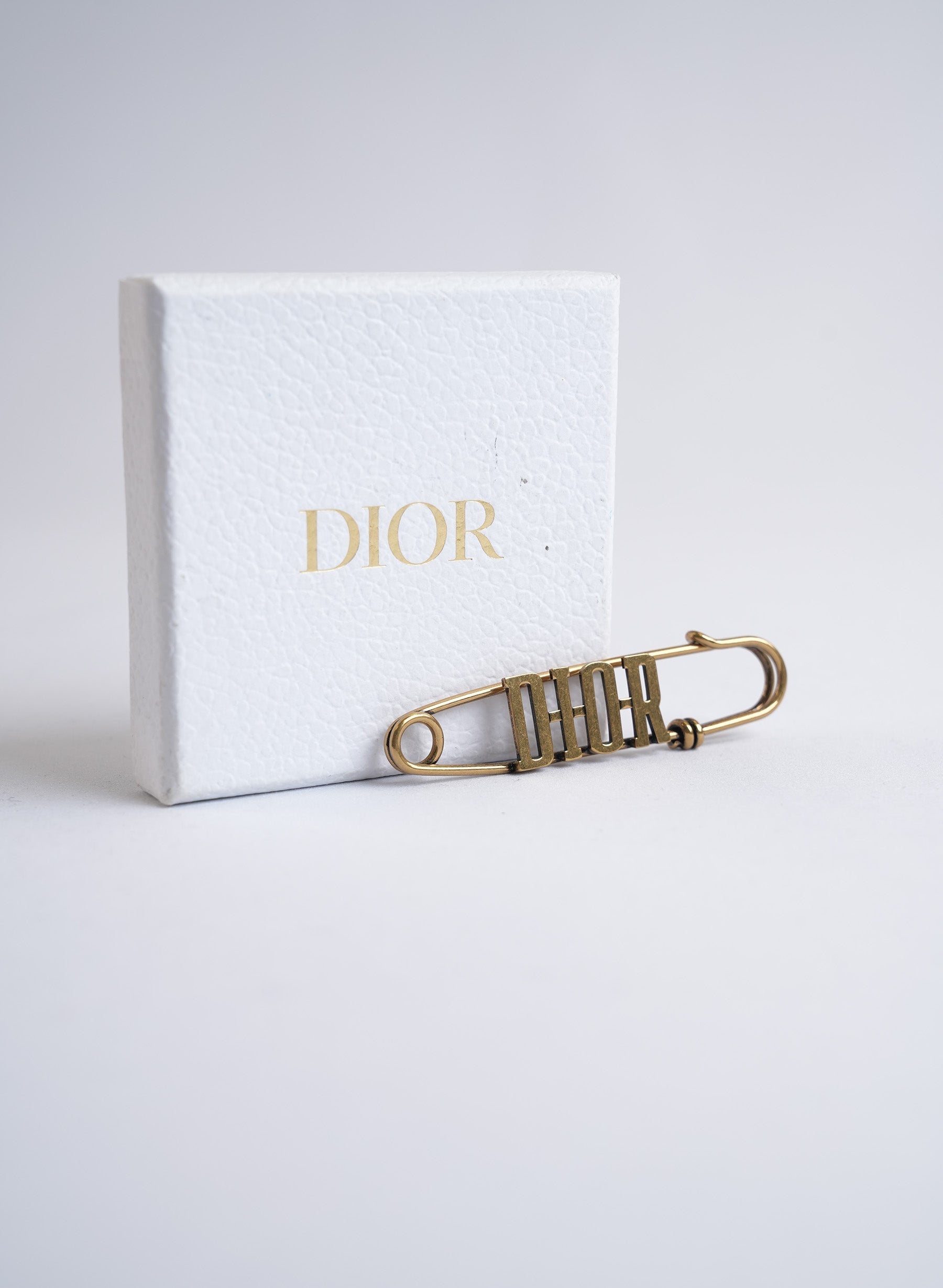 Christian Dior Logo Brooch