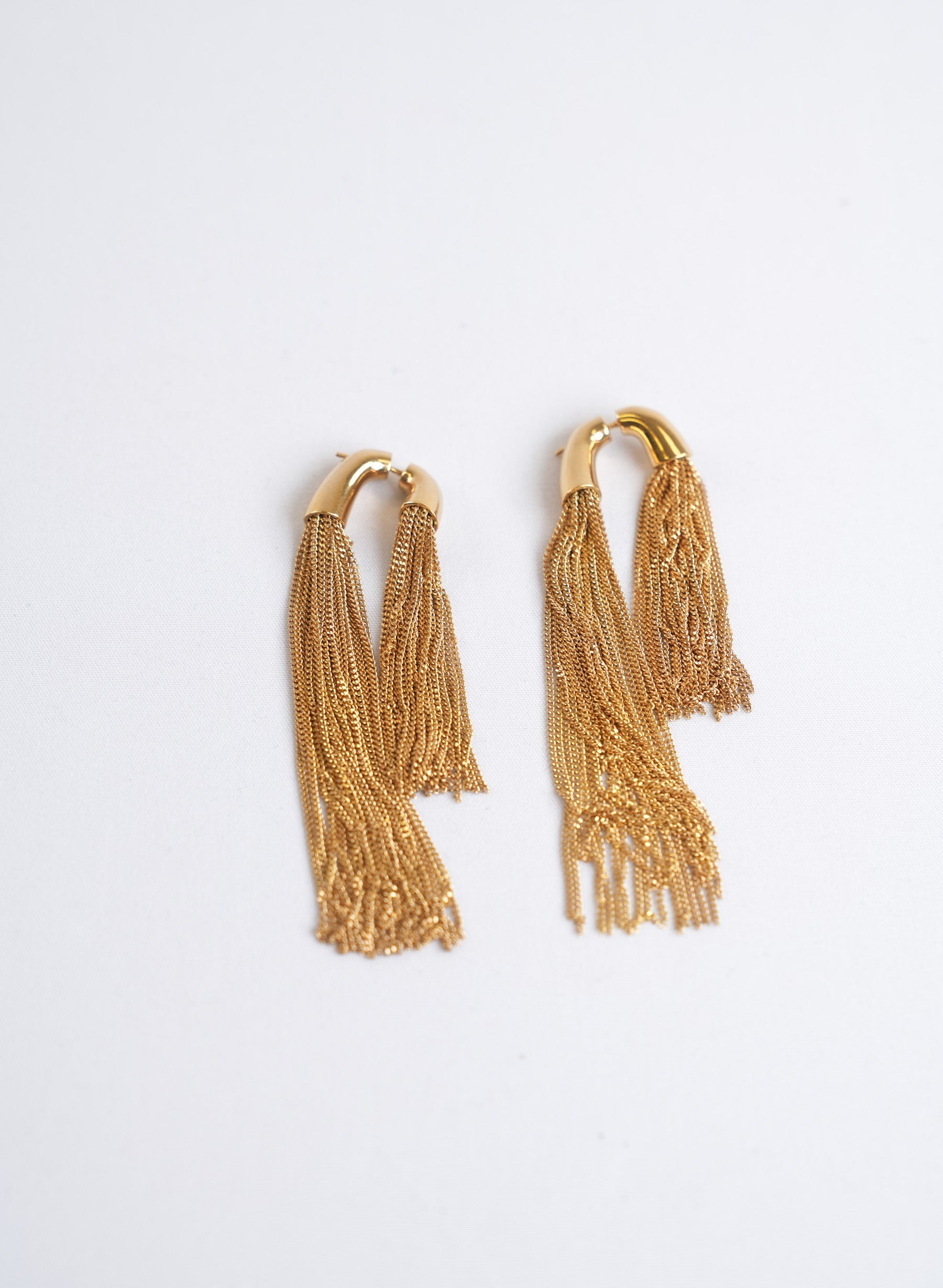 Saint Laurent Tassel Chain Earrings