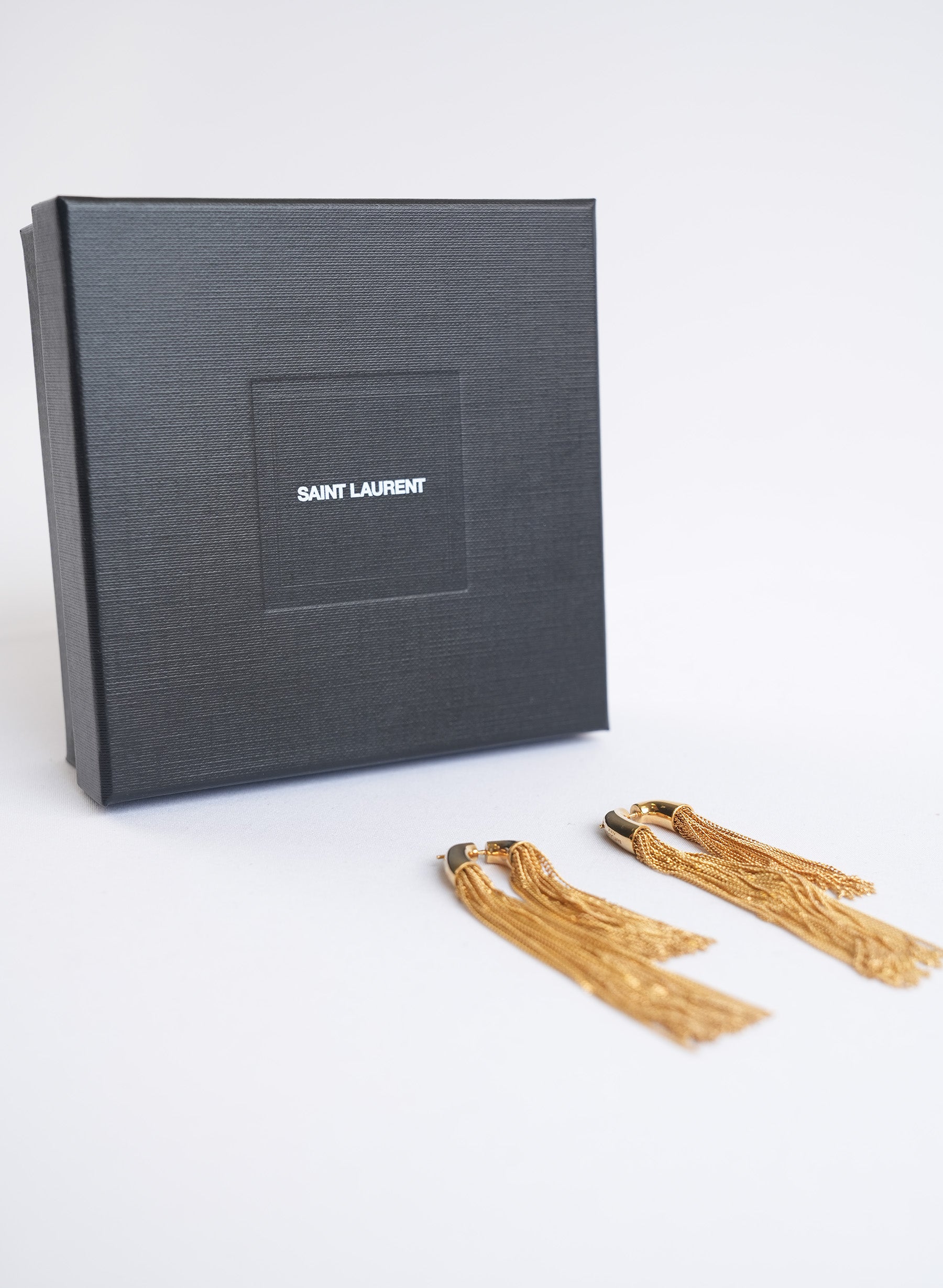 Saint Laurent Tassel Chain Earrings