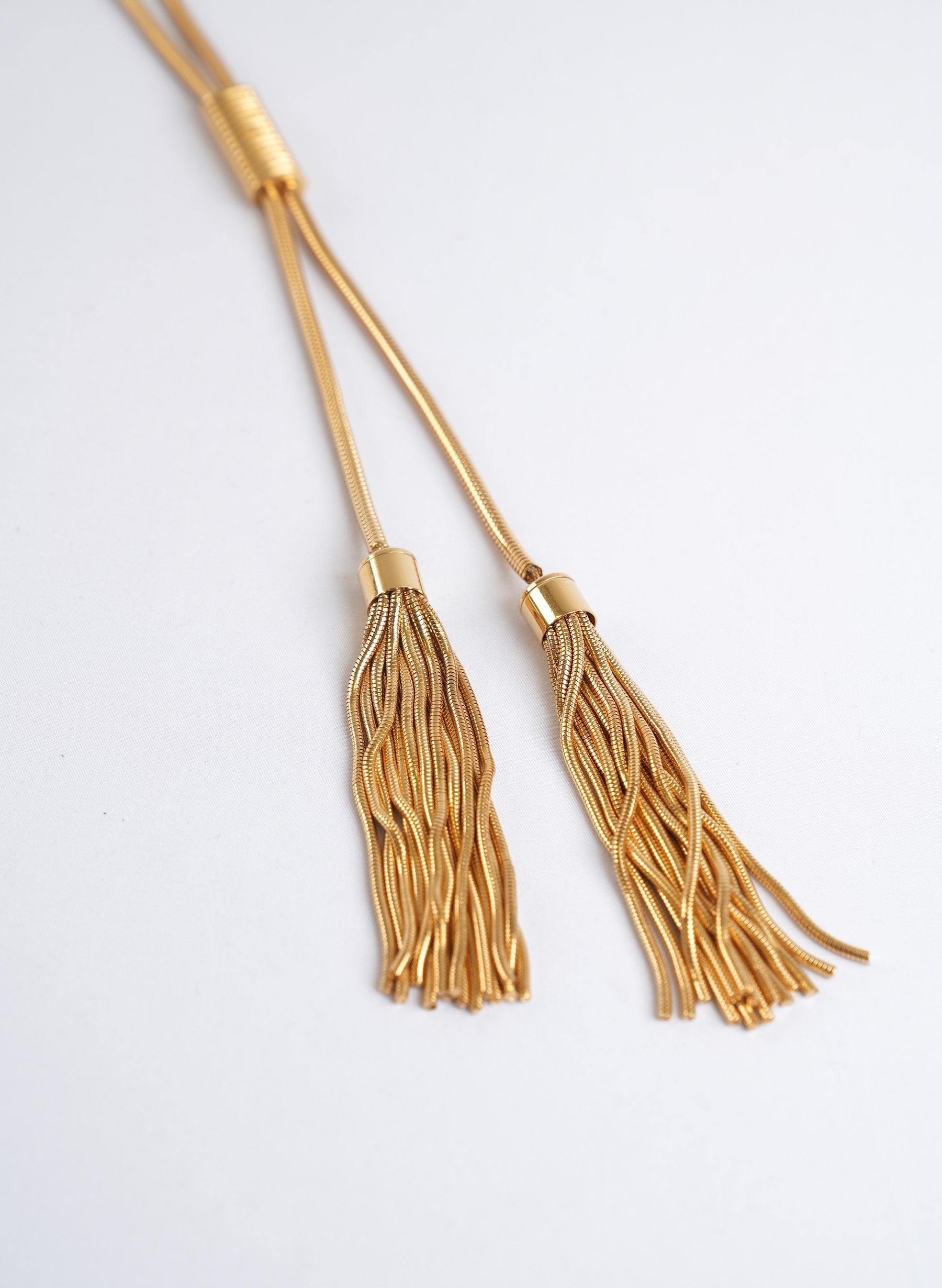 Saint Laurent Pom Pom Tassel Necklace