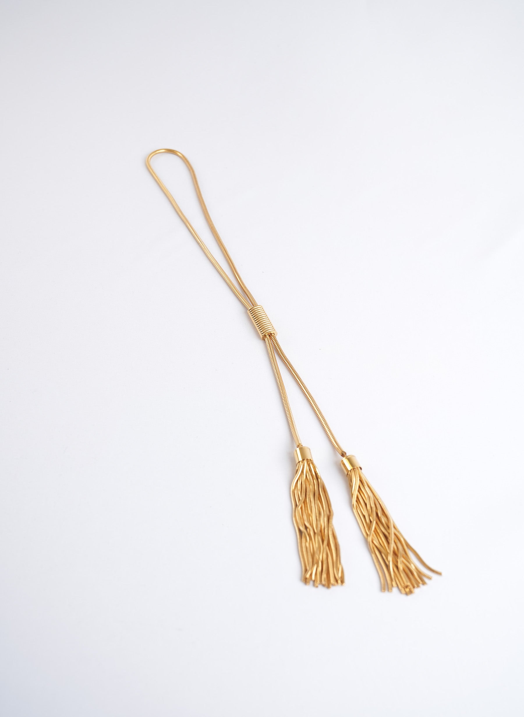 Saint Laurent Pom Pom Tassel Necklace