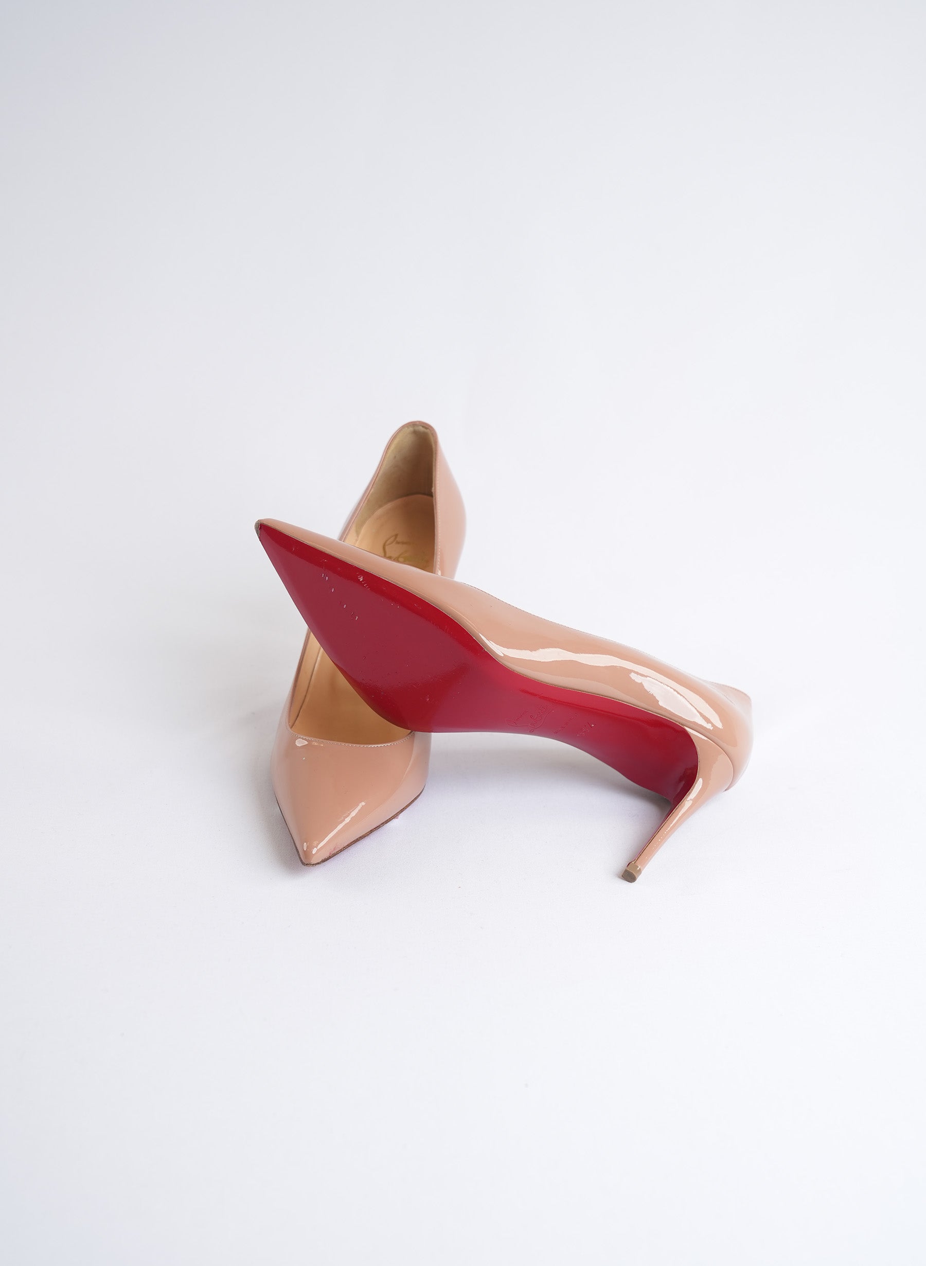 Christian Louboutin 85 Kate Patent Leather Heels
