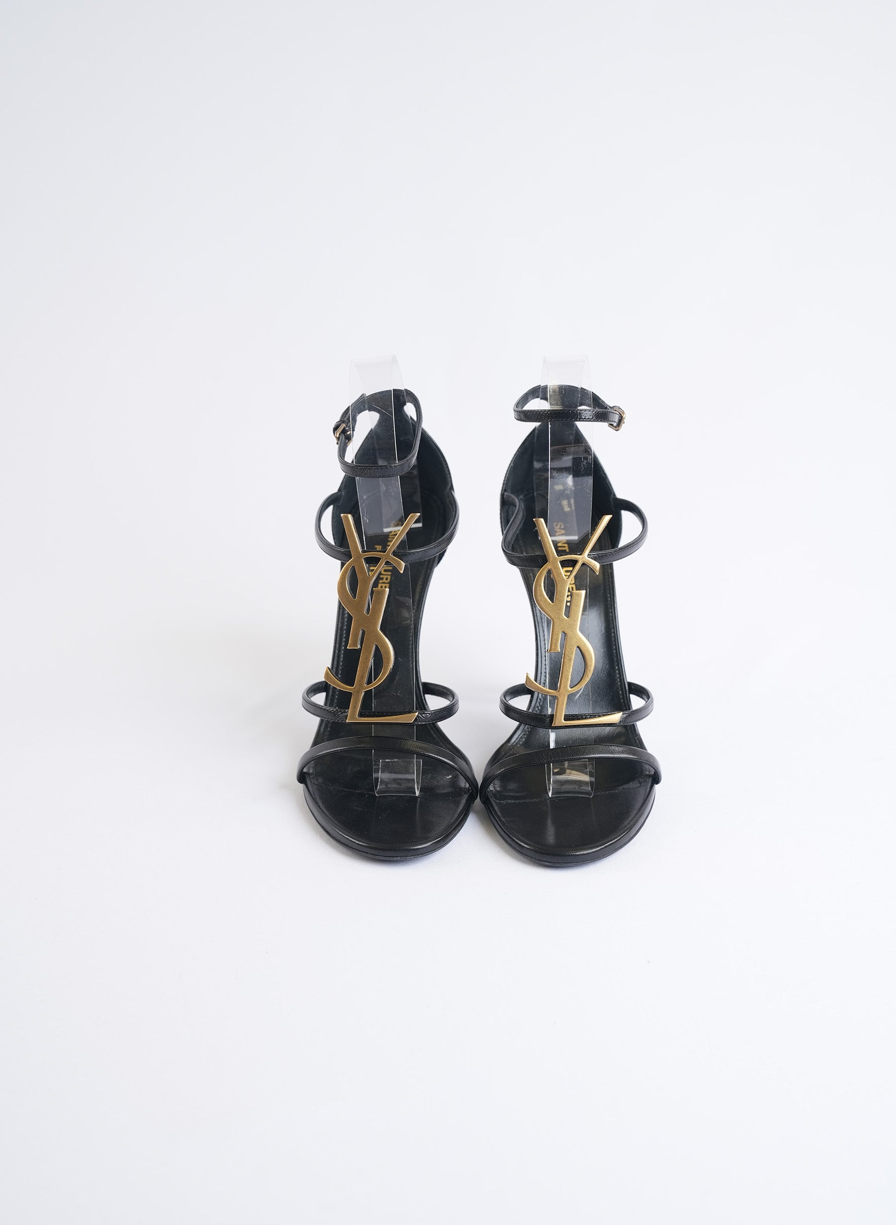 Saint Laurent Cassandra 100 Leather Heels