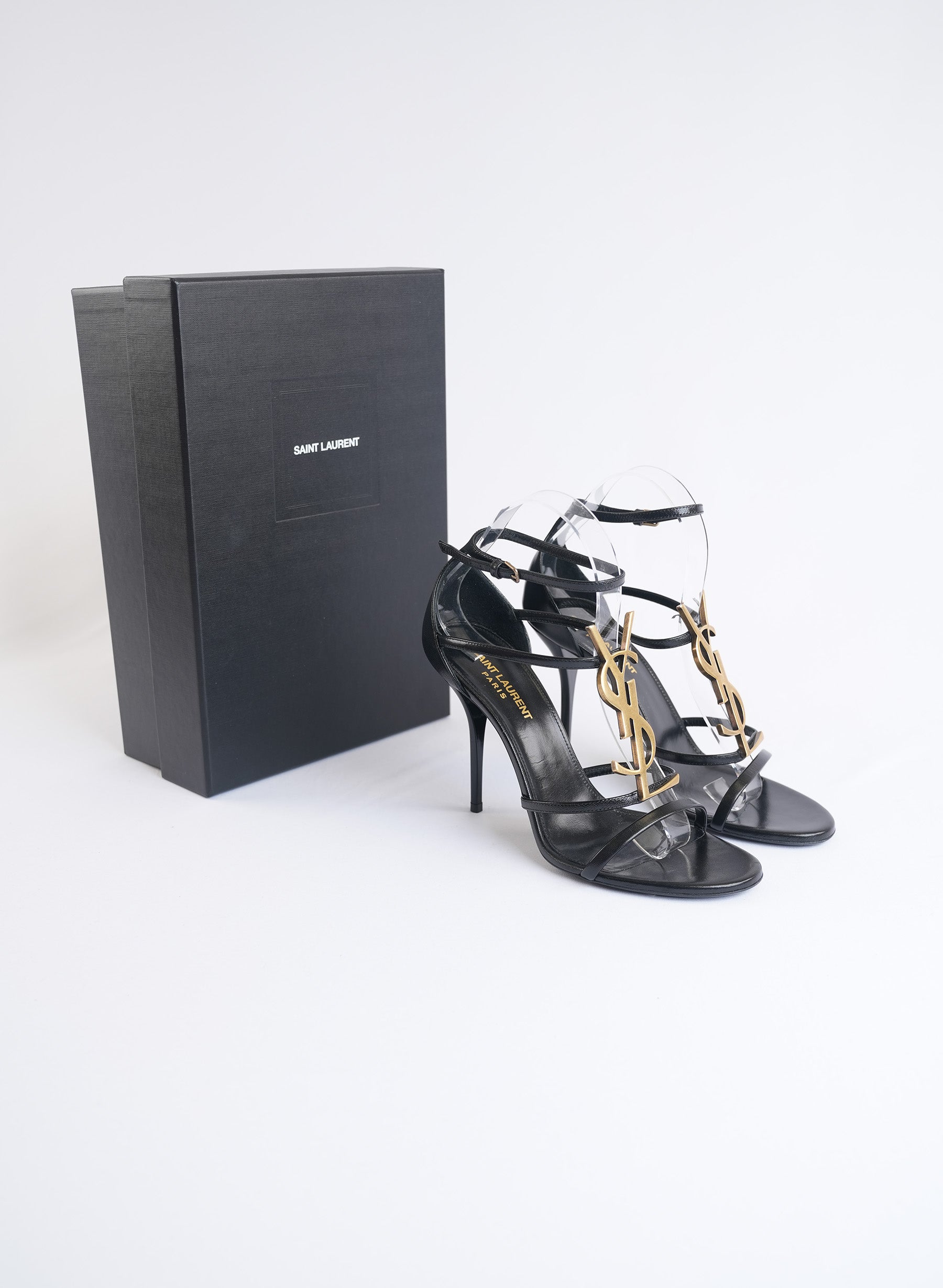 Saint Laurent Cassandra 100 Leather Heels
