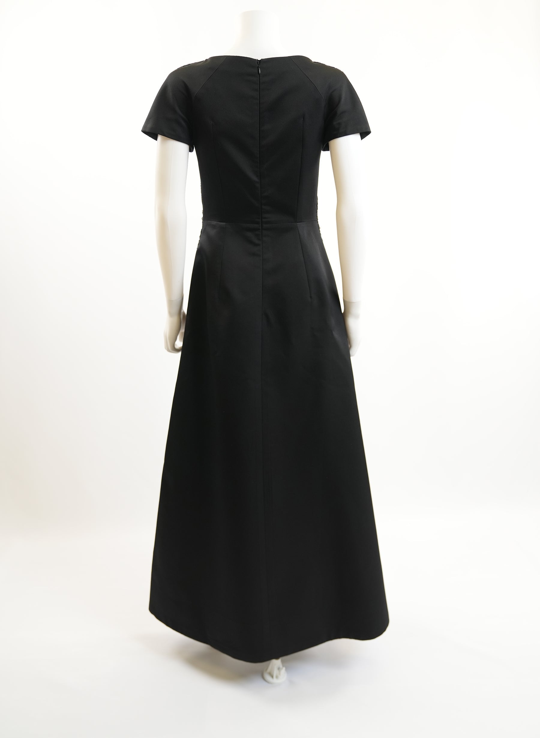 Prada Hand Embroided Black Dress