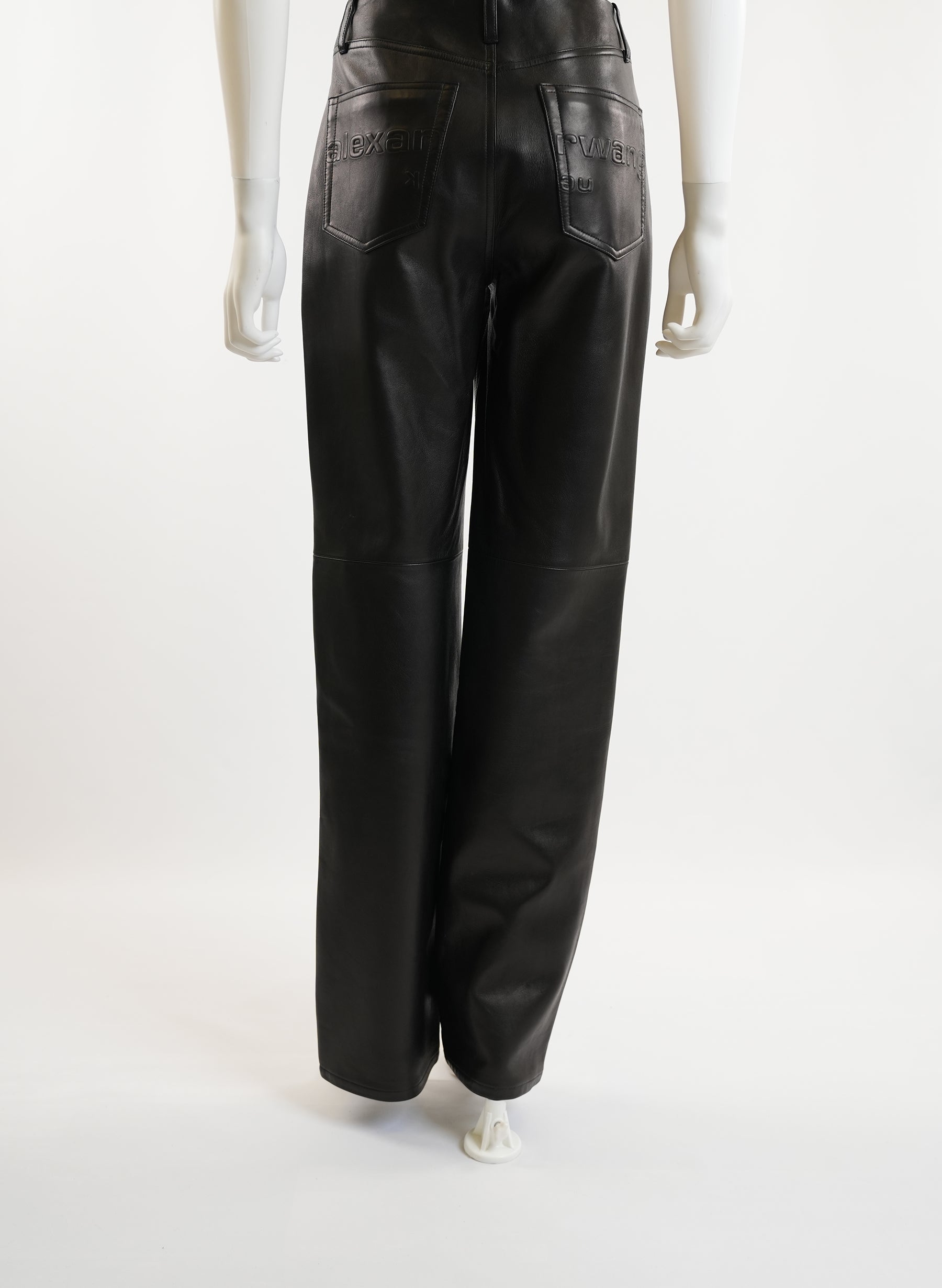 Alexander Wang Black Leather Pants