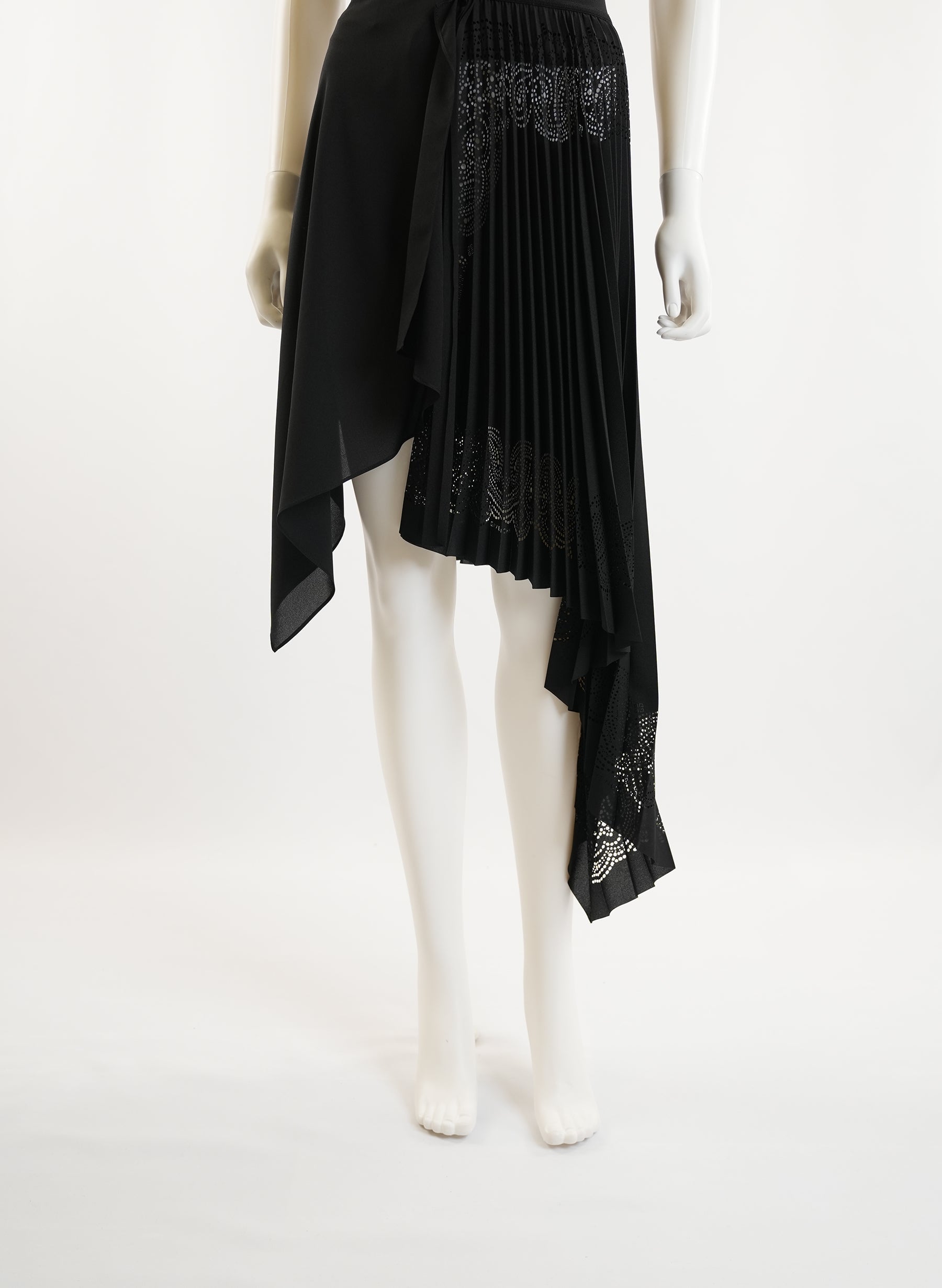Givenchy Black Pleated Skirt