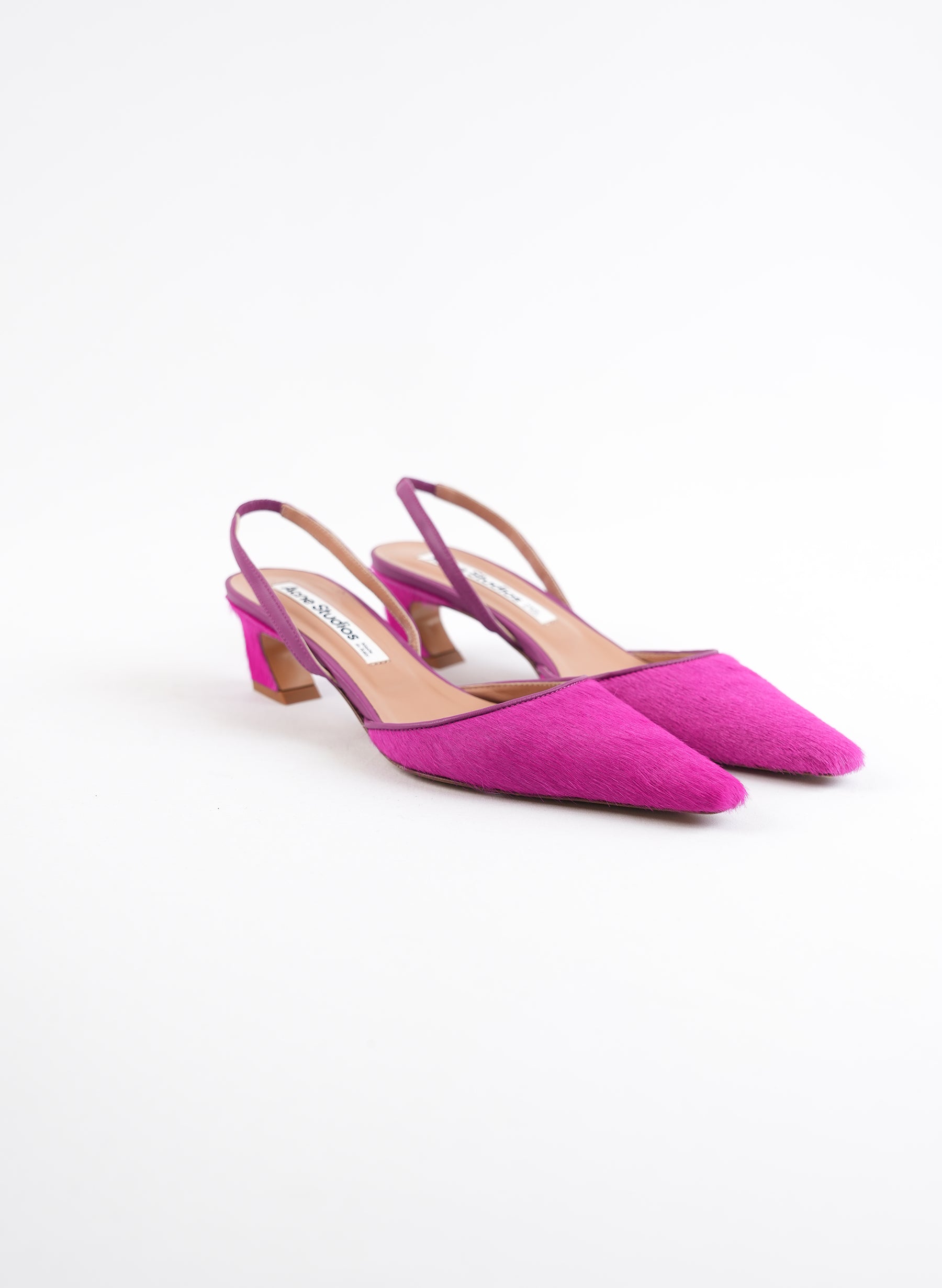 Acne Studio Pink Slingback Pumps
