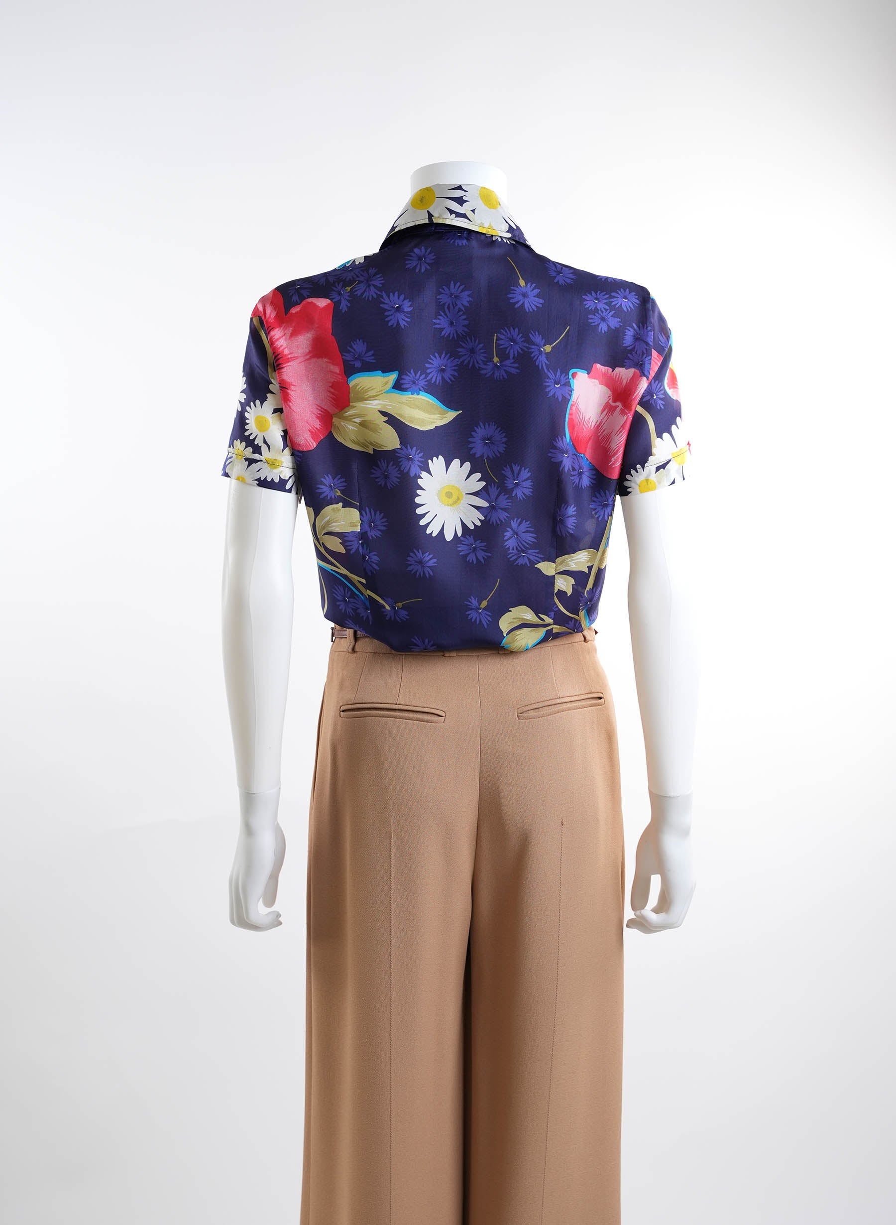 Dolce & Gabbana Silk Floral Blouse