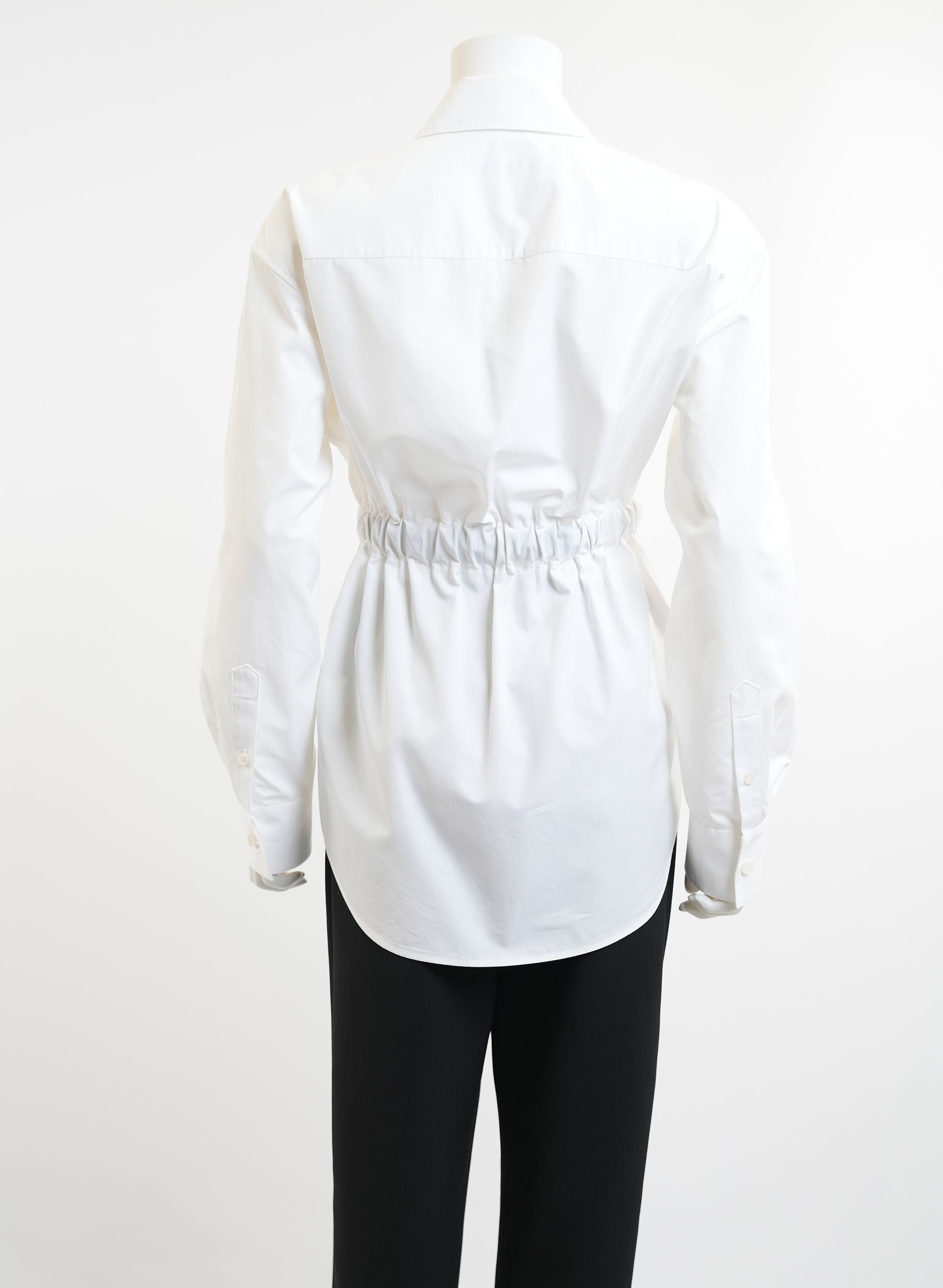 Alexander Wang Leather Belted Button Up