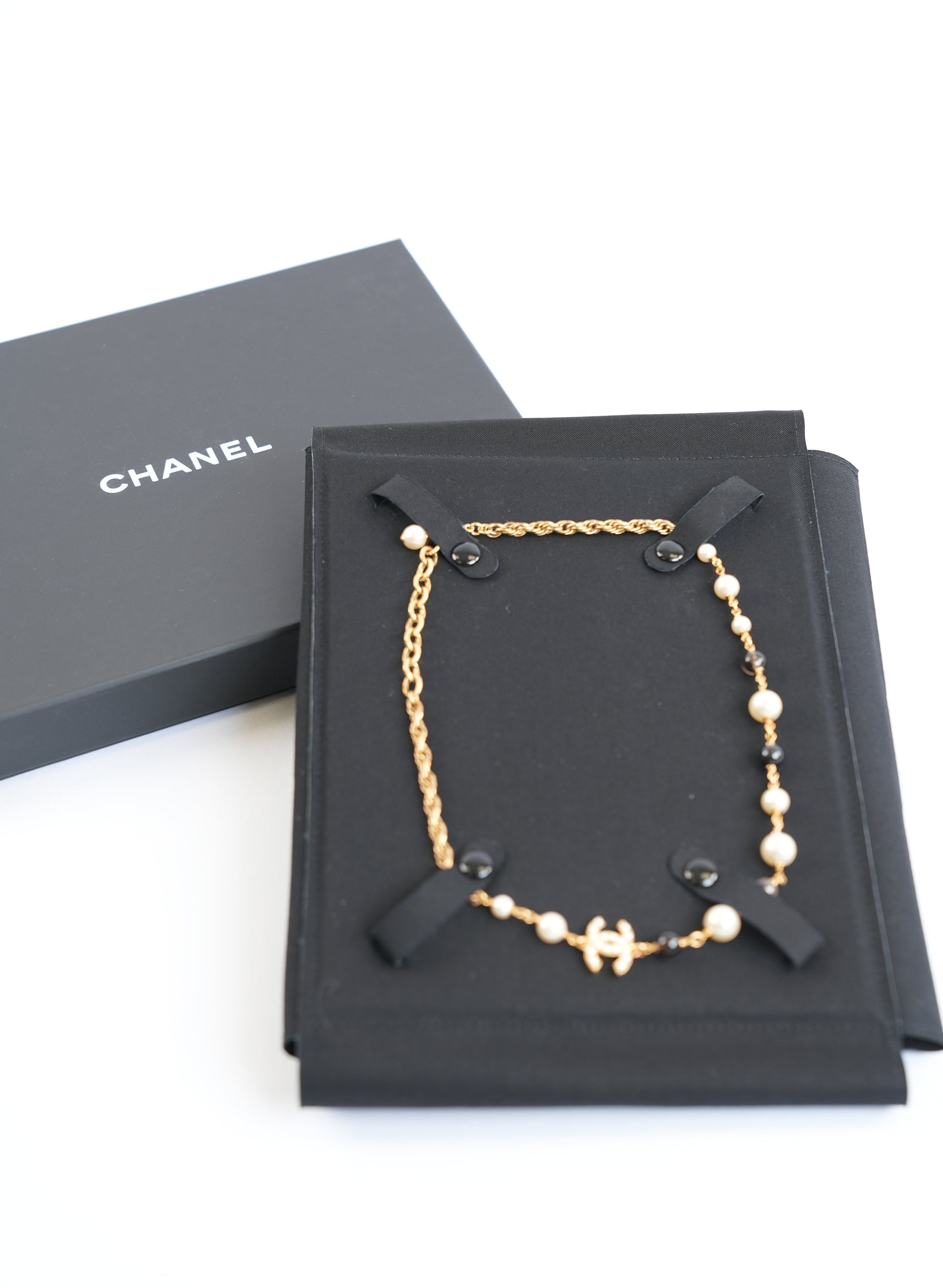Chanel Pearl Gold Necklace