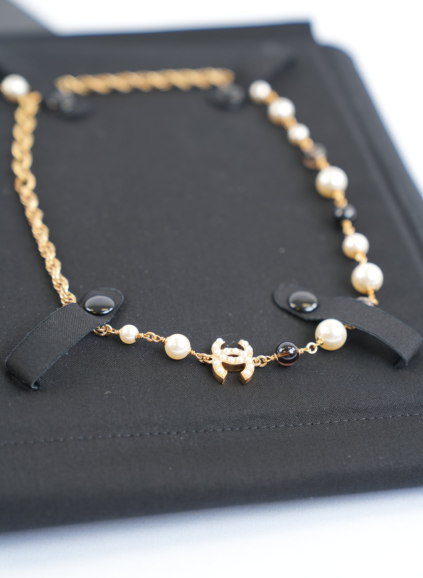 Chanel Pearl Gold Necklace