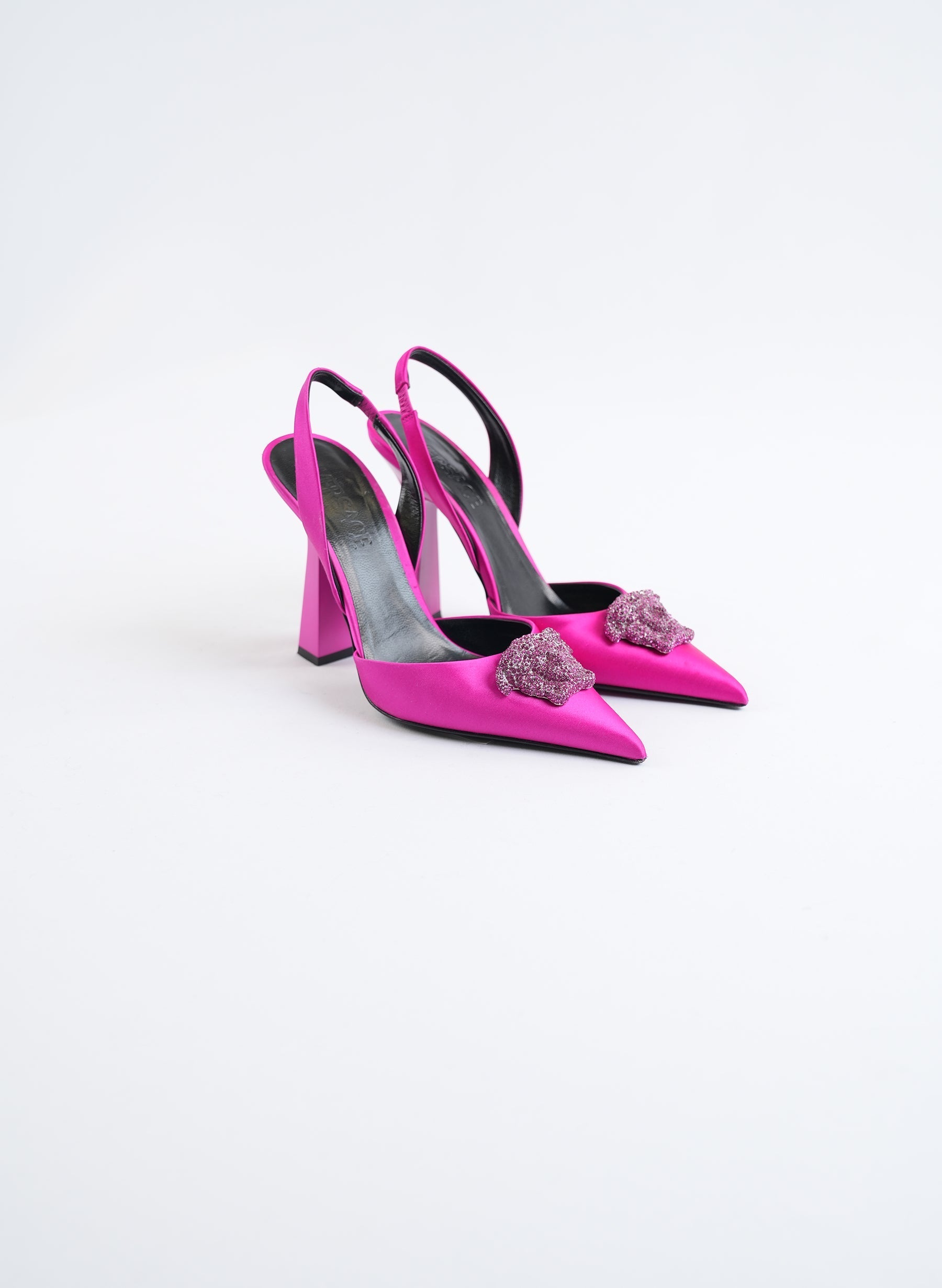 Versace Fuchsia Slingback Pumps