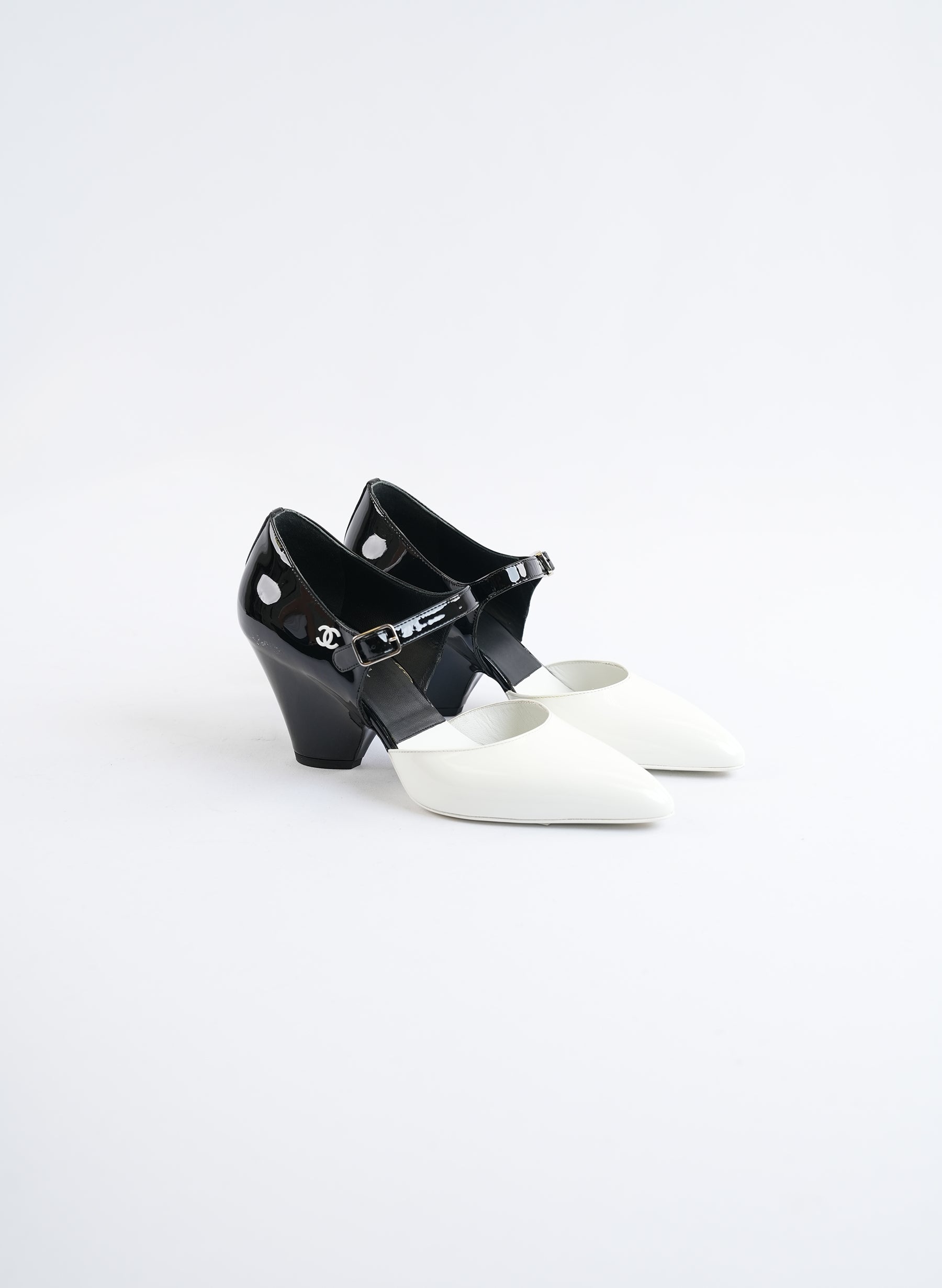 Chanel Mary Janes Patent Leather Heels